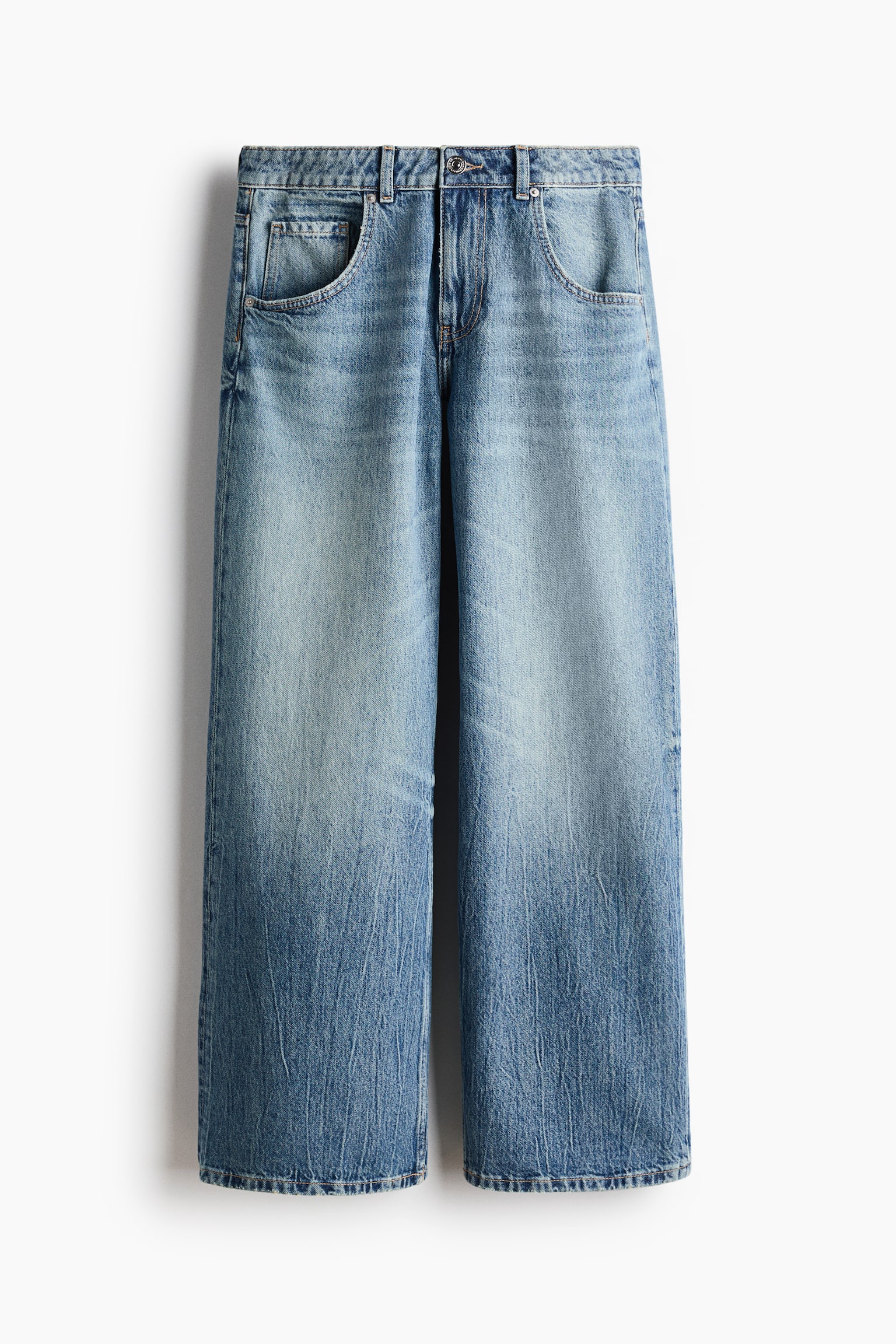 Baggy Low Waist Jeans - Blu denim/Grigio denim scuro/Blu denim scuro - 1