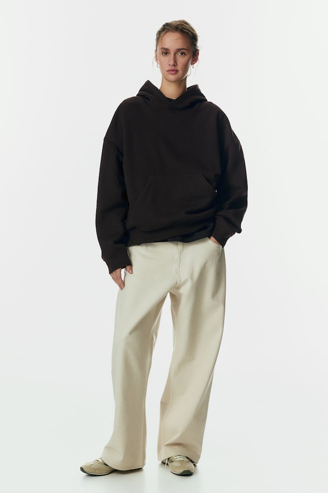 Sudadera con capucha-Marrón oscuro - 5