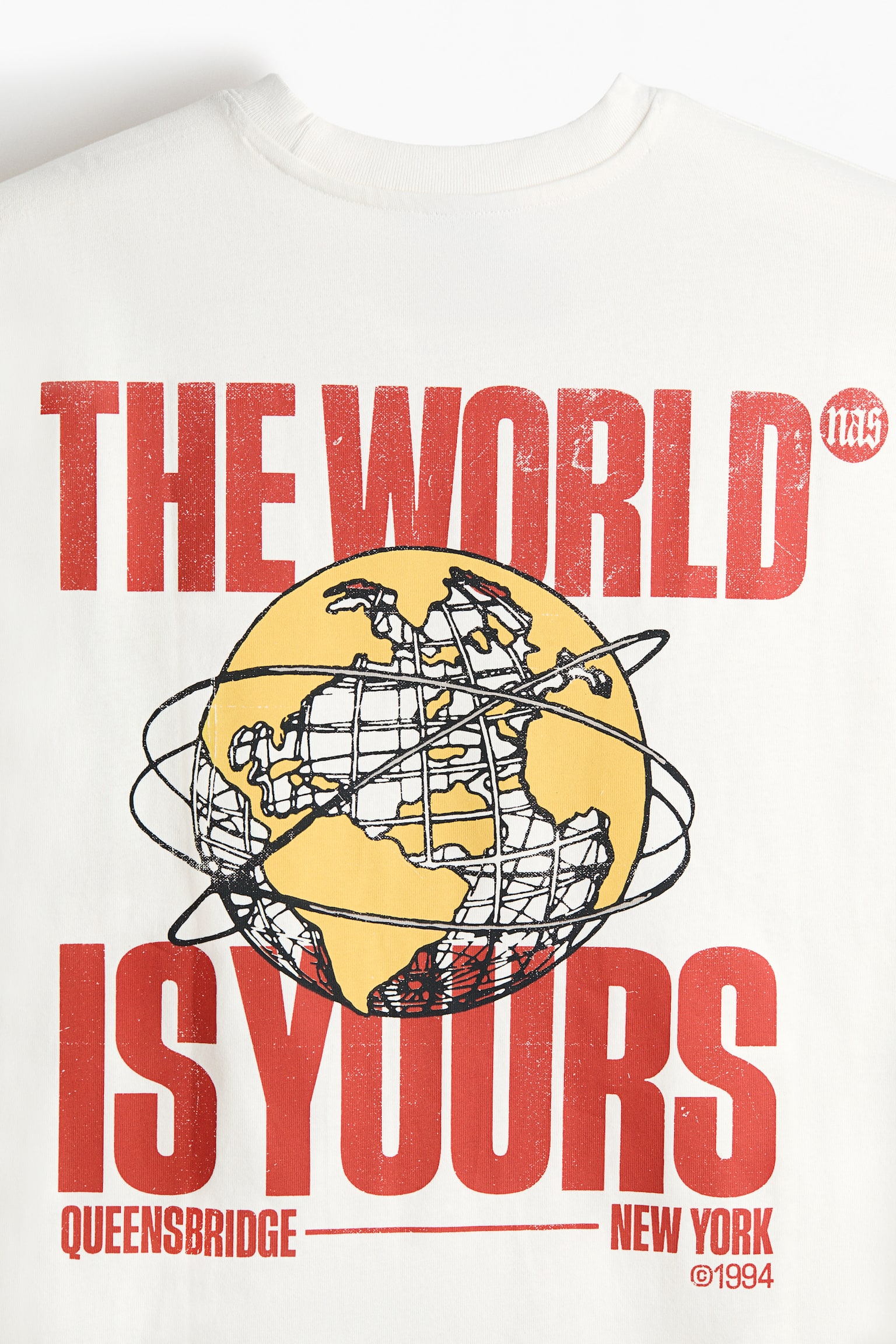 Oversized Fit T-shirt - White/Nas/Black/Gorillaz/Black/Guns N' Roses/Black/NBA/White/NBA/Cream/Red Hot Chili Peppers/Black/Iron Maiden/White/NBA/Black/The Notorious B.I.G. - 8