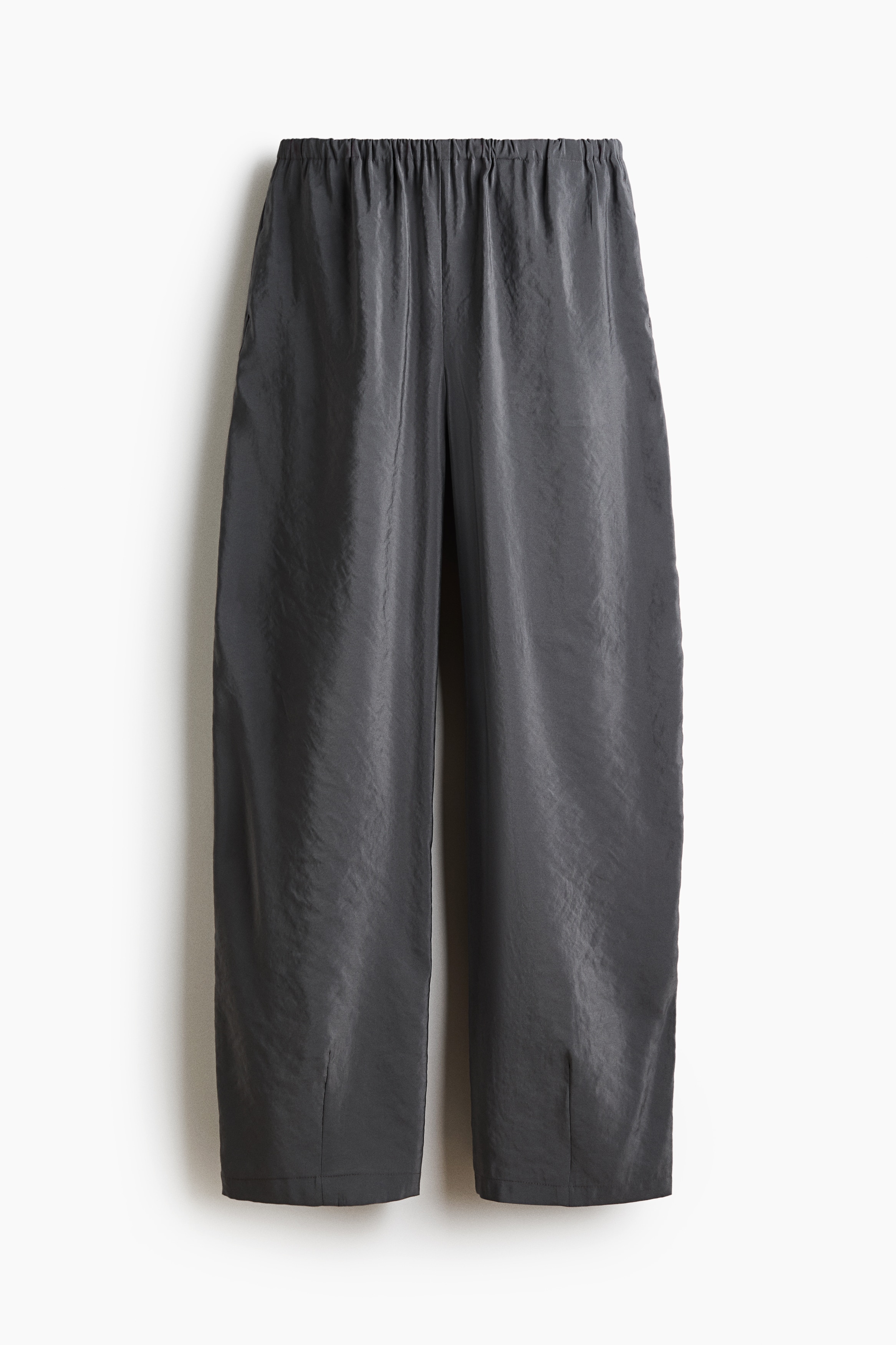 Pantalone vrećastog kroja od mešavine modala - Tamnosiva