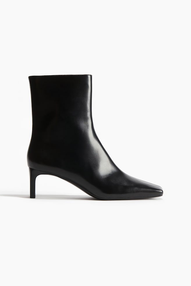 Bottines à talon-Noir - 2