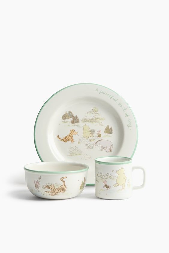 H&M 3-Piece Children's Stoneware Tableware Set