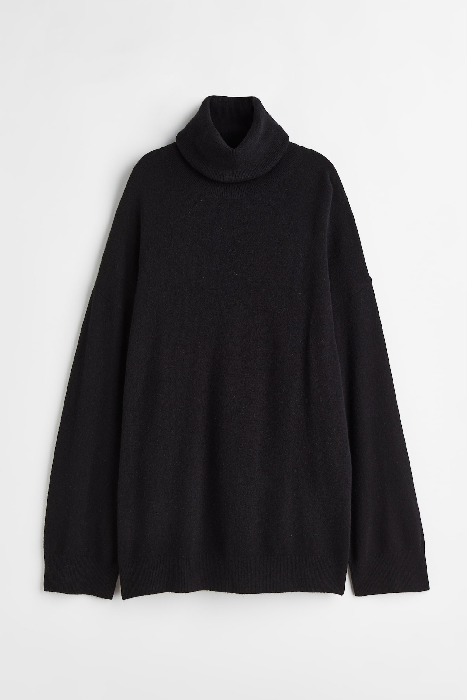 Cashmere Turtleneck Sweater - Black - 1