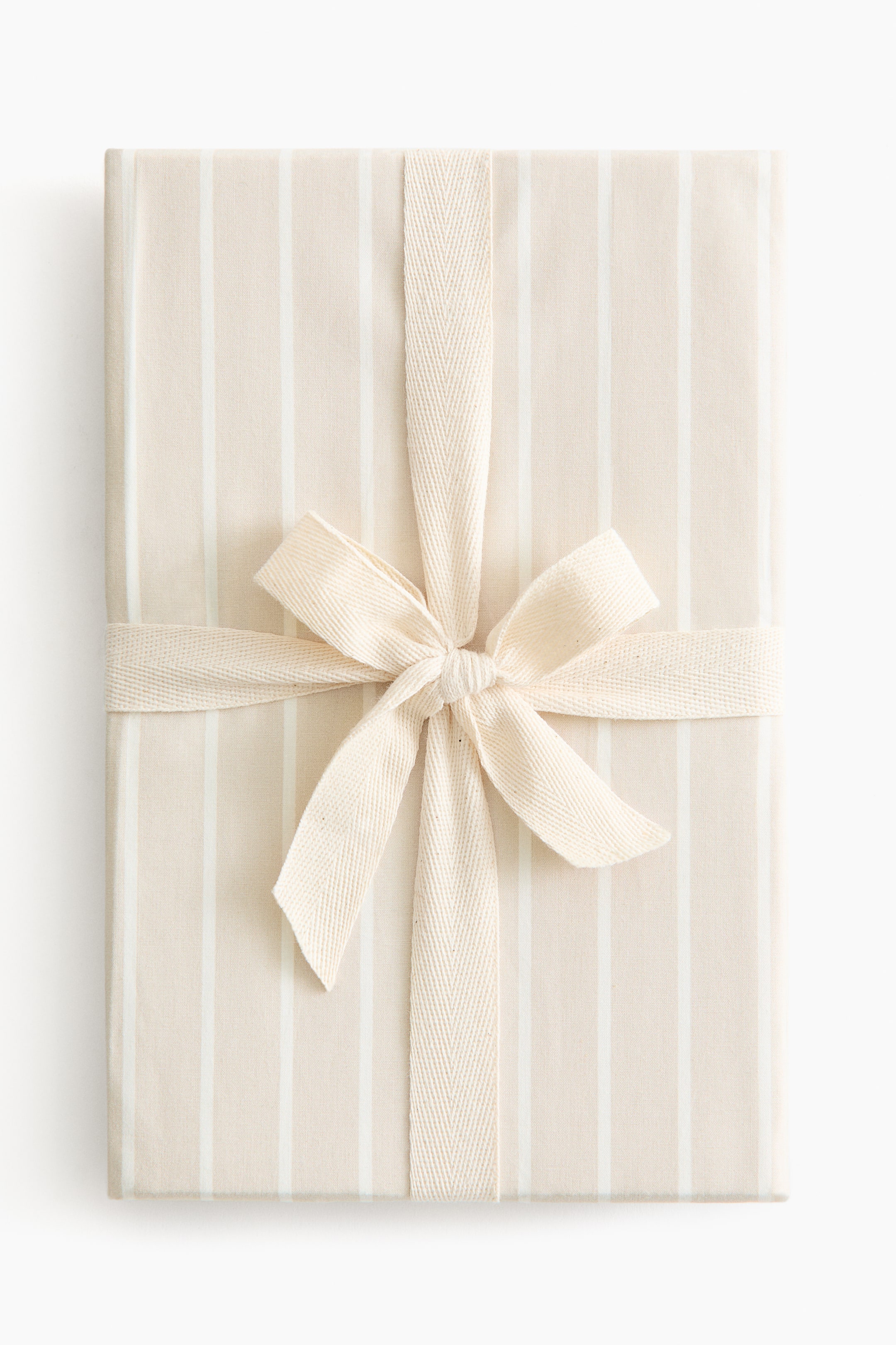 Agrandir l'image: Drap-housse pour bébé en percale de coton - Beige clair/rayé - HOME | H&M CH 3