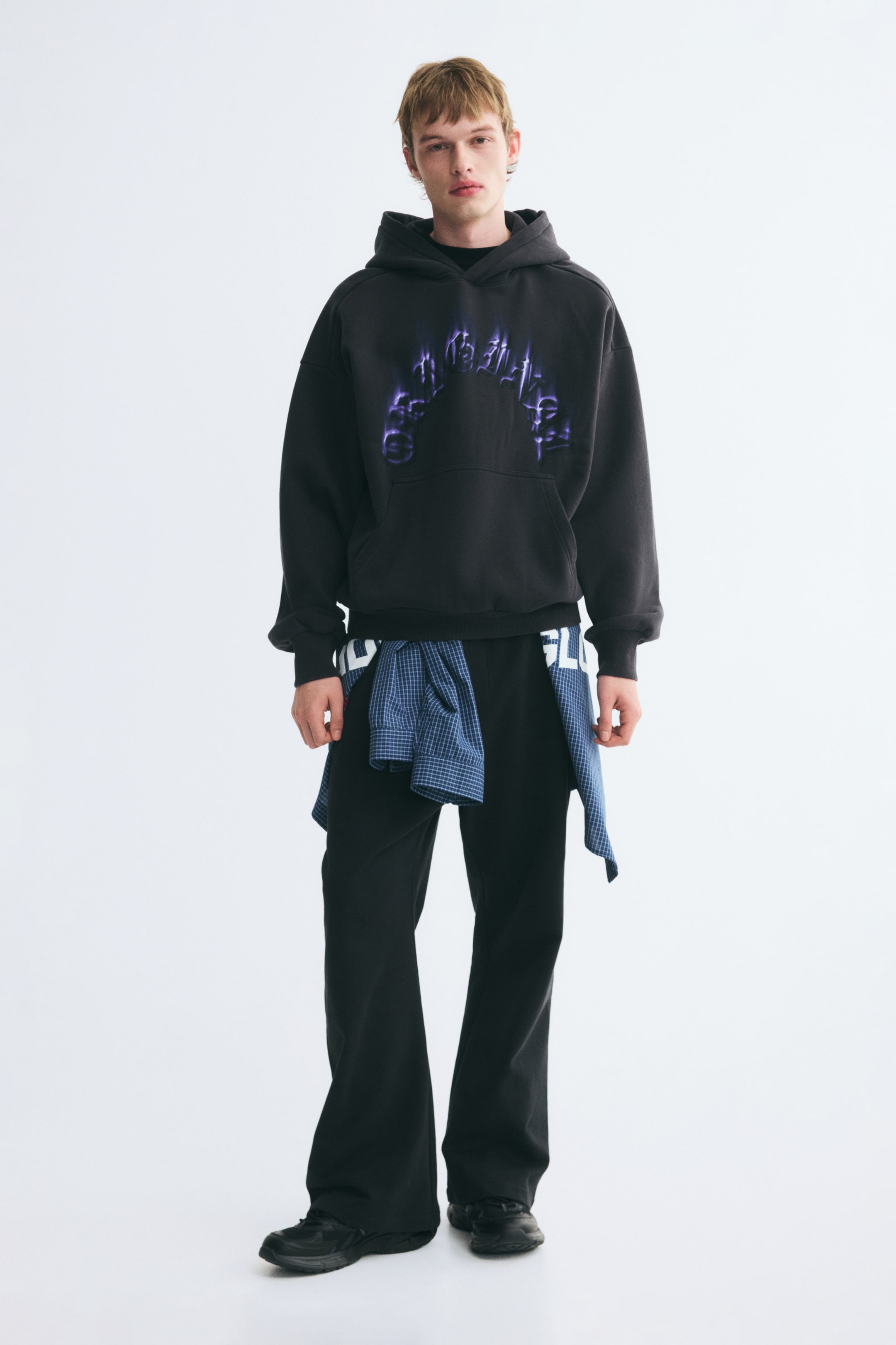 Oversized Printed Hoodie
