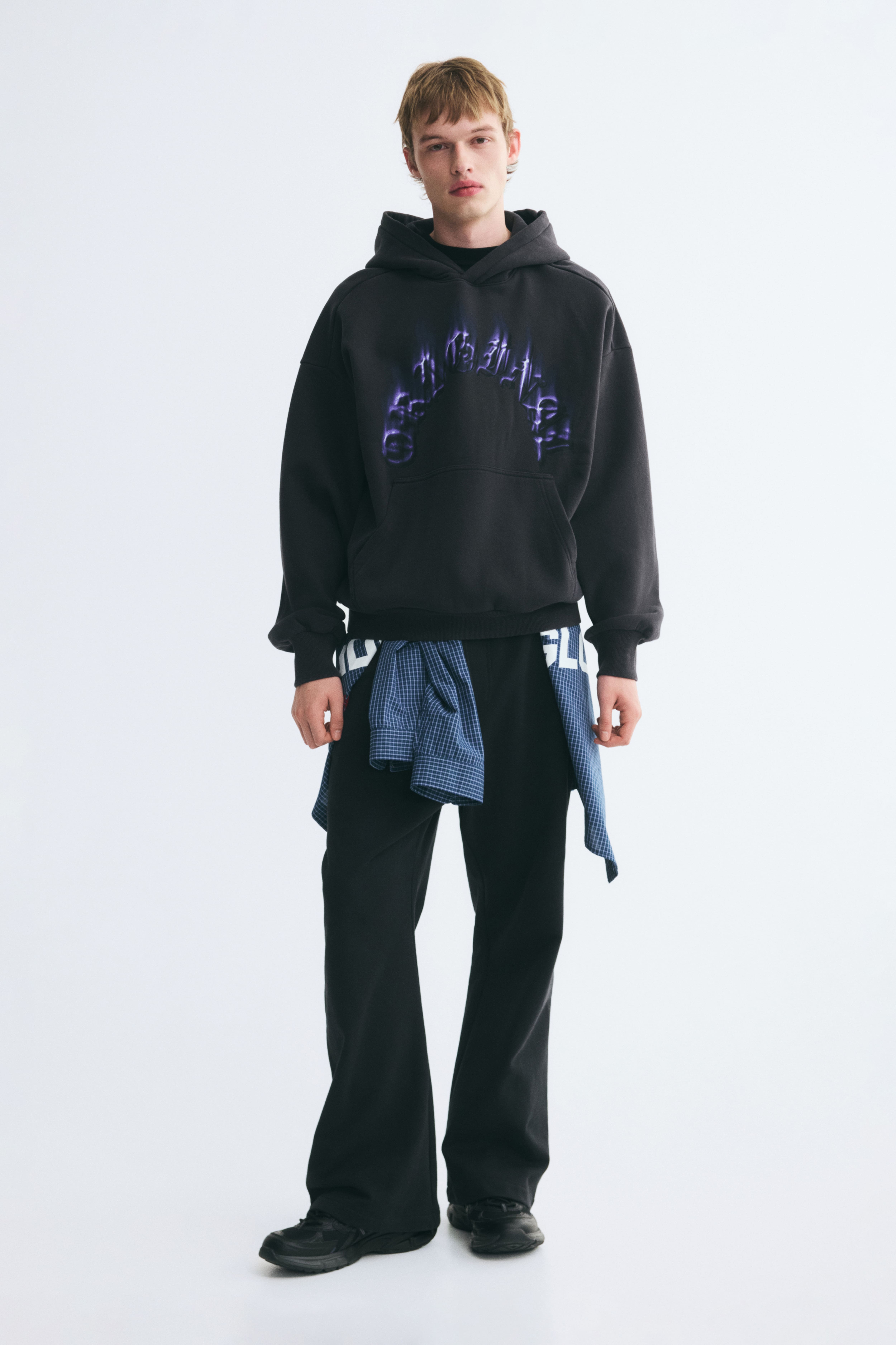 Oversized Printed Hoodie