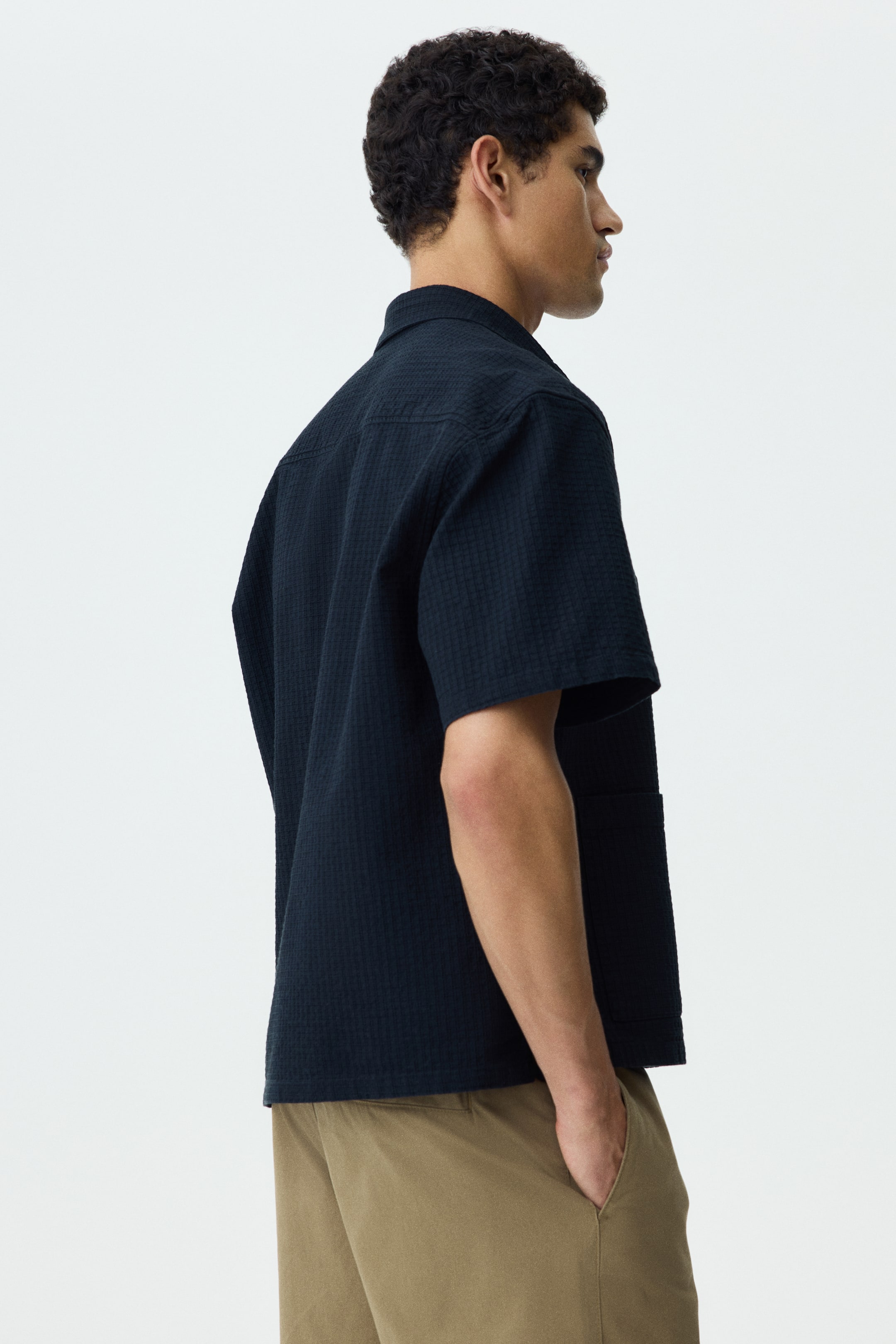 Chemise décontractée en lin mélangé