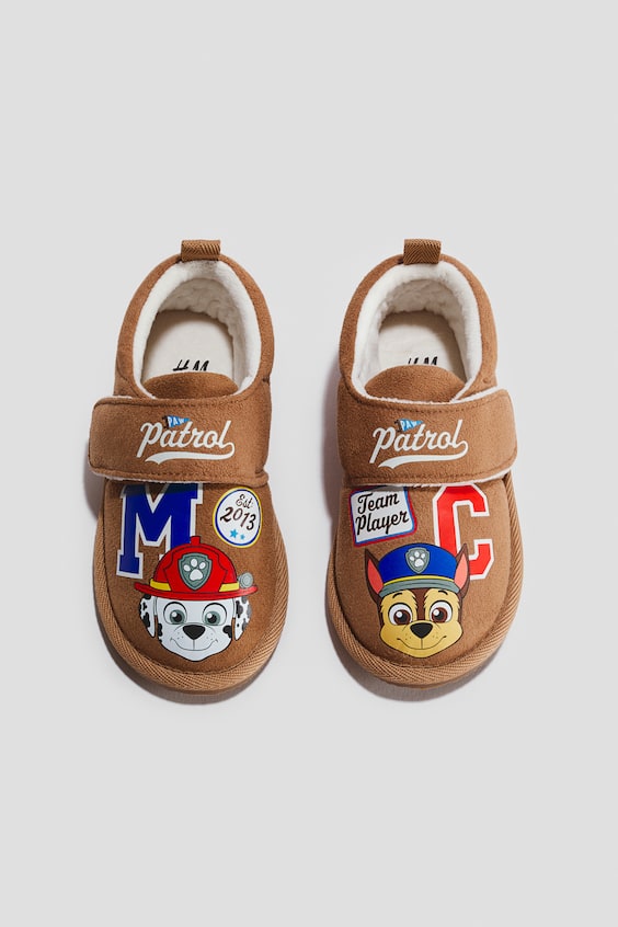 Детские тапочки H&M Printed Cotton Slippers