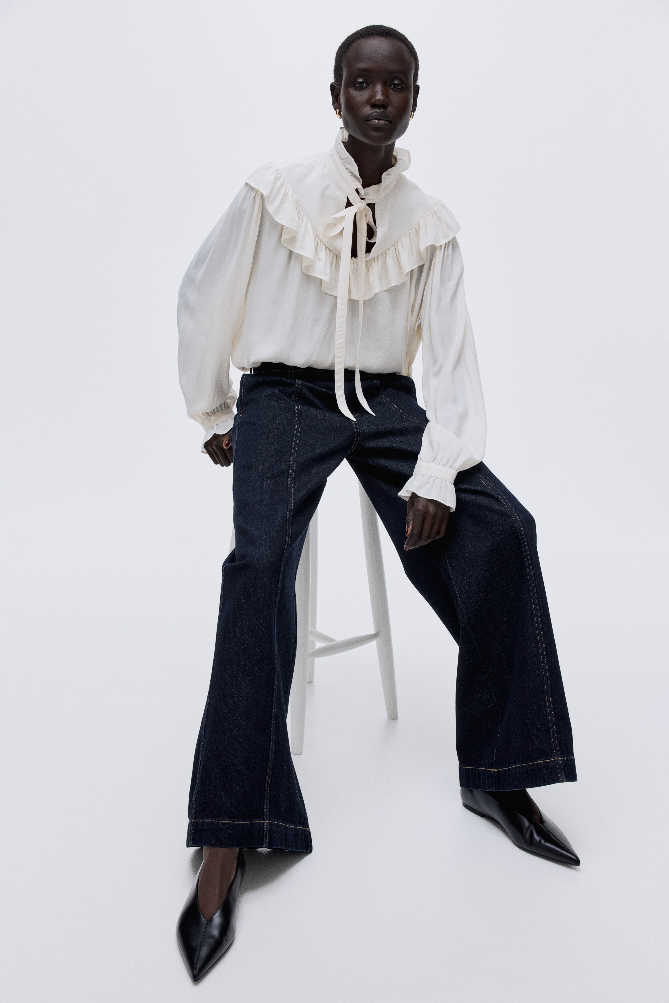 Wide High Jeans