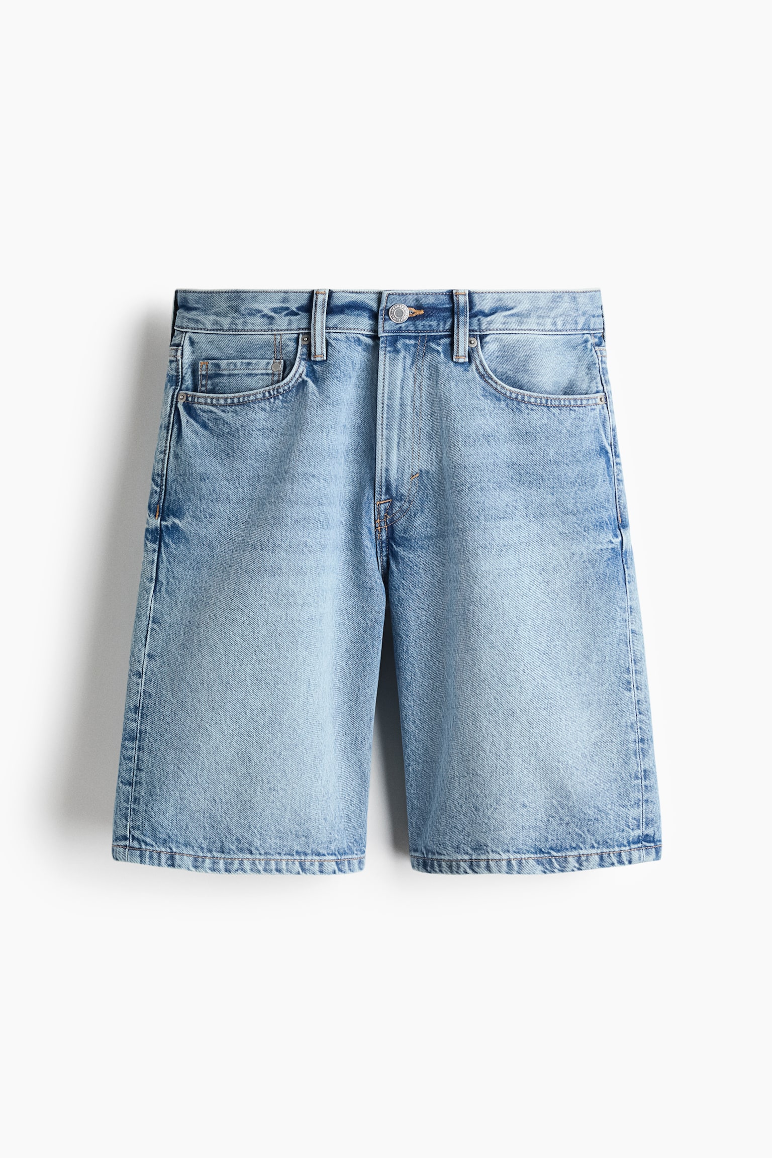 Relaxed Denim Shorts - Denim blue/Light denim gray/Dark denim blue - 1