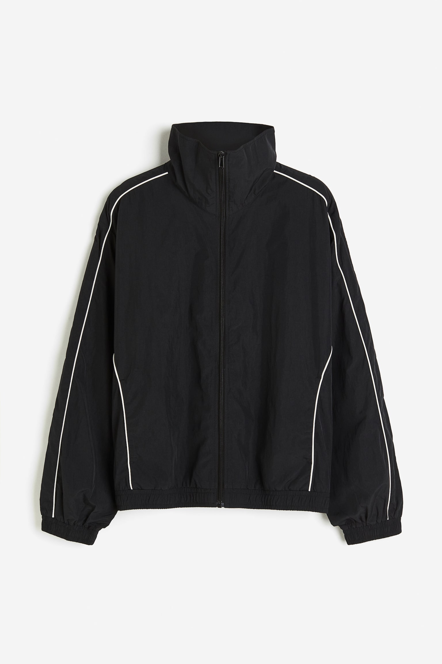 Nylon windbreaker - Black - 2