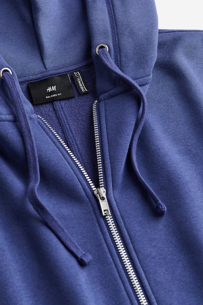 THERMOLITE® Loose Fit Zip-through hoodie - Dark blue/Black/Brown - 5