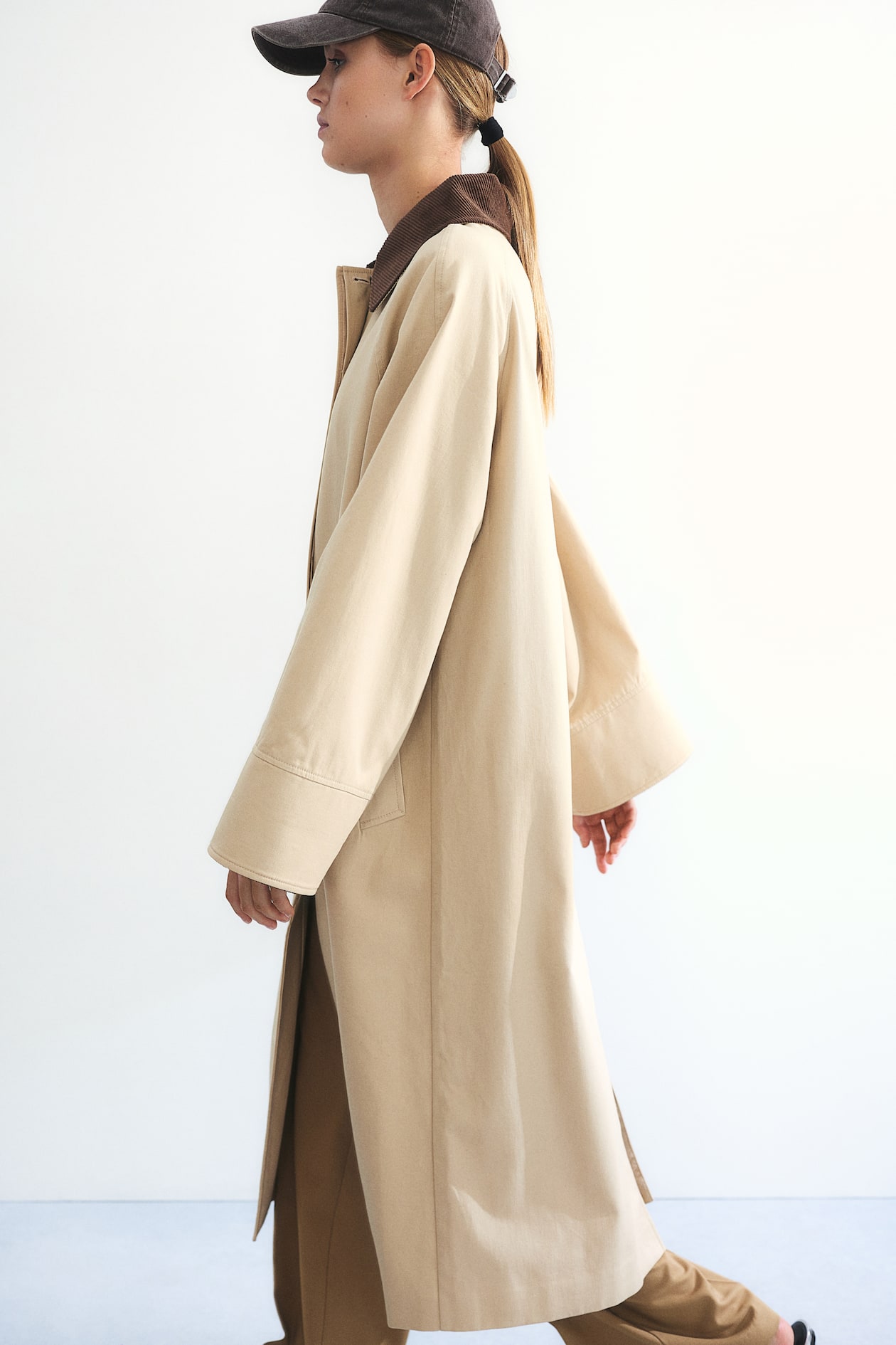 Cotton Twill Coat - Beige - Ladies | H&M US