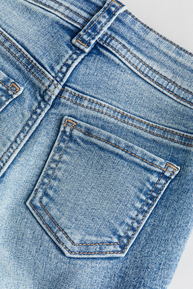 Superstretch Flared Leg Jeans - Denimblå/Ljus denimblå/Blek denimblå - 6