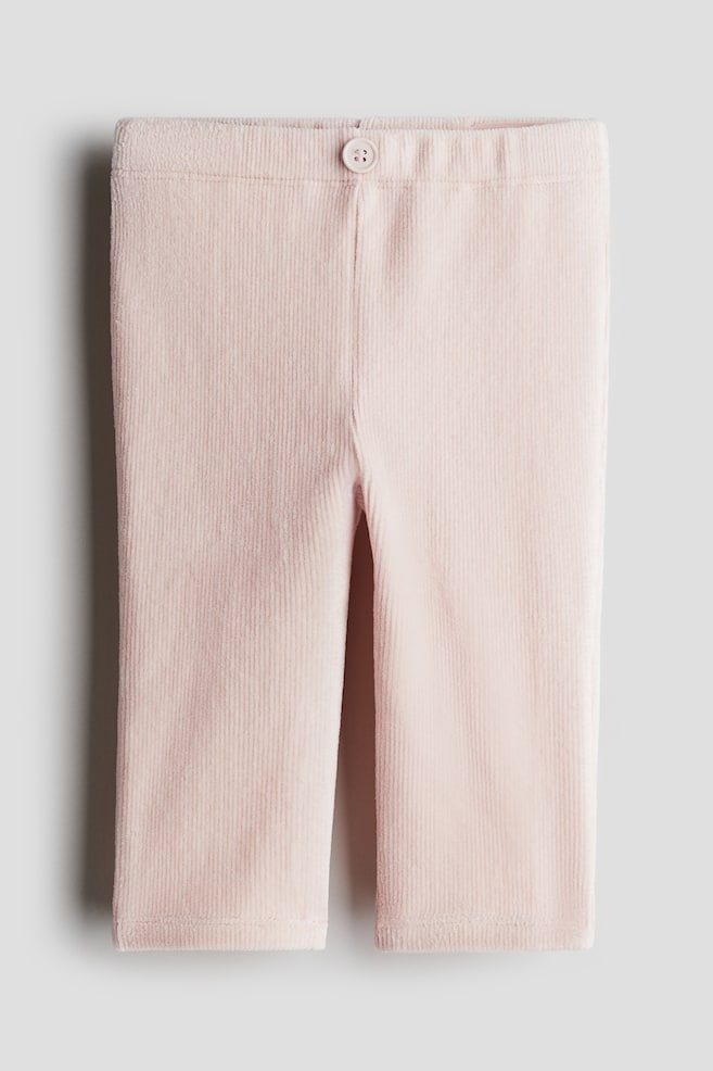 Jersey leggings - Light pink/Cream - 1