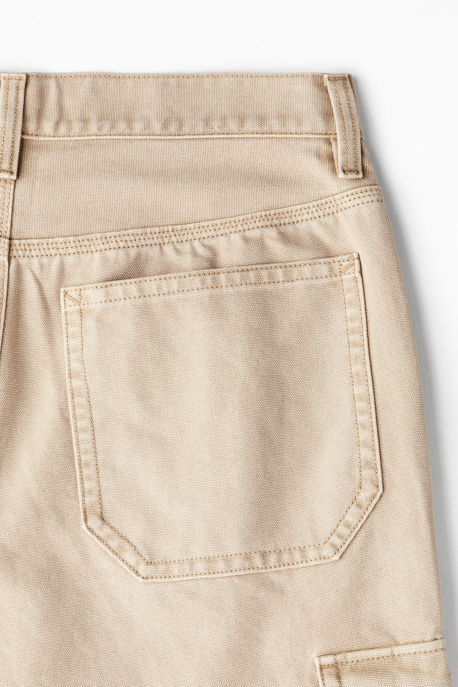 Baggy Fit Cargo trousers - Beige/Black - 6