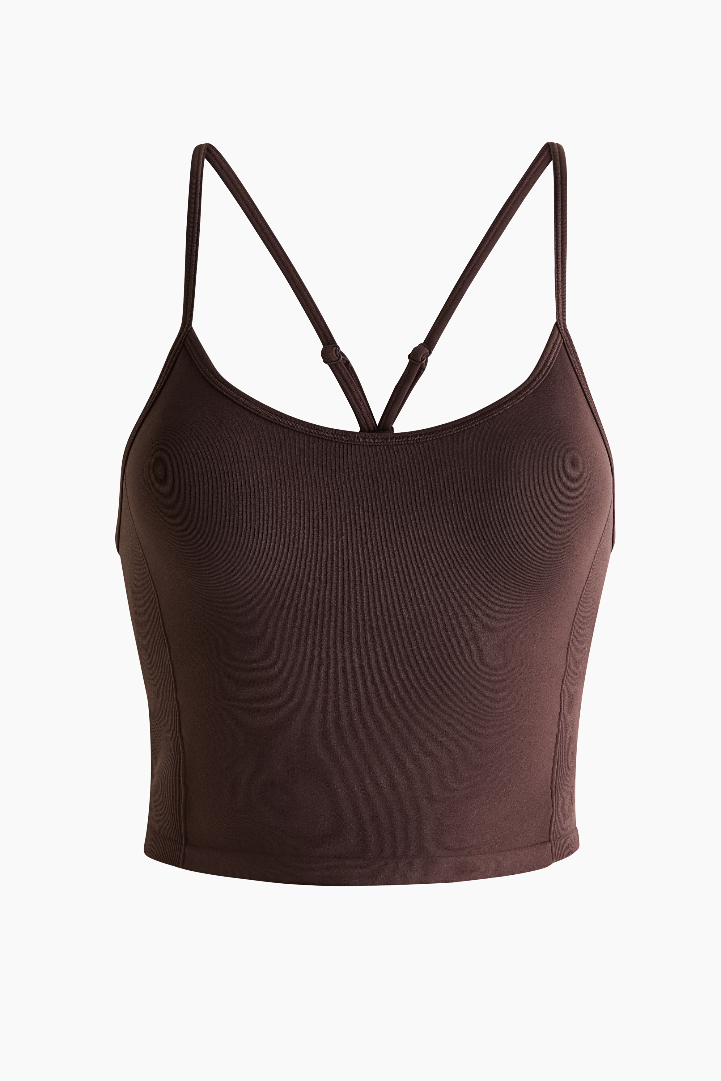 Camisole de sport sans coutures DryMove🅪 - Moka chocolat/Ivoire/Brun/Gris foncé