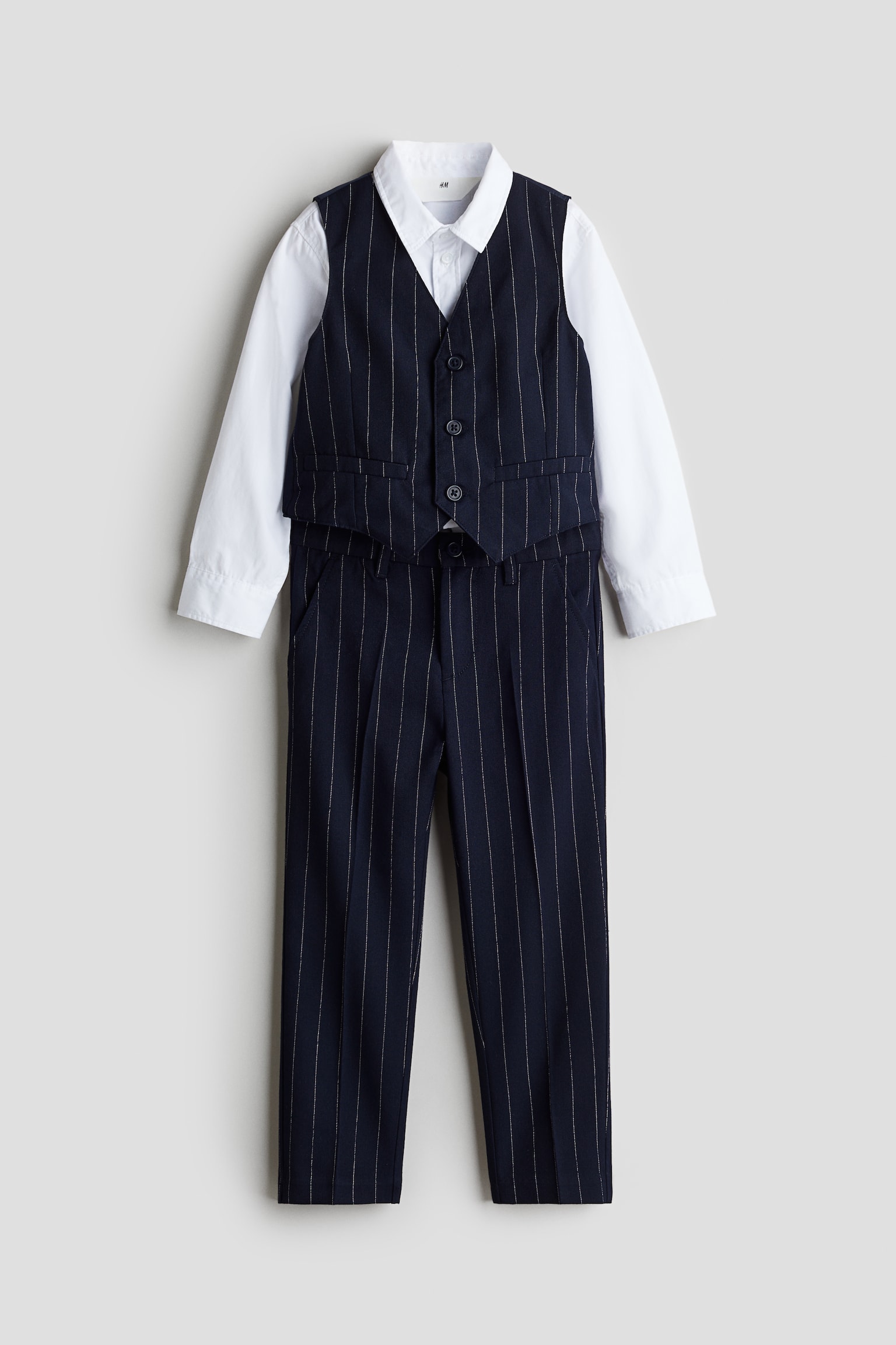 Dressy set - Dark blue/Pinstriped - 1