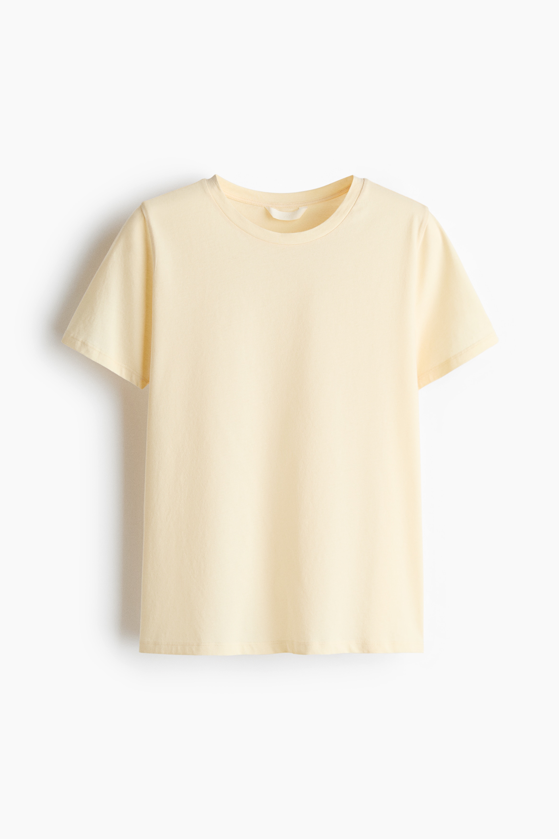 Cotton T-shirt - Light yellow/Dark dusty pink/Black/White/White/Light grey marl/Light pink/White/Navy blue striped