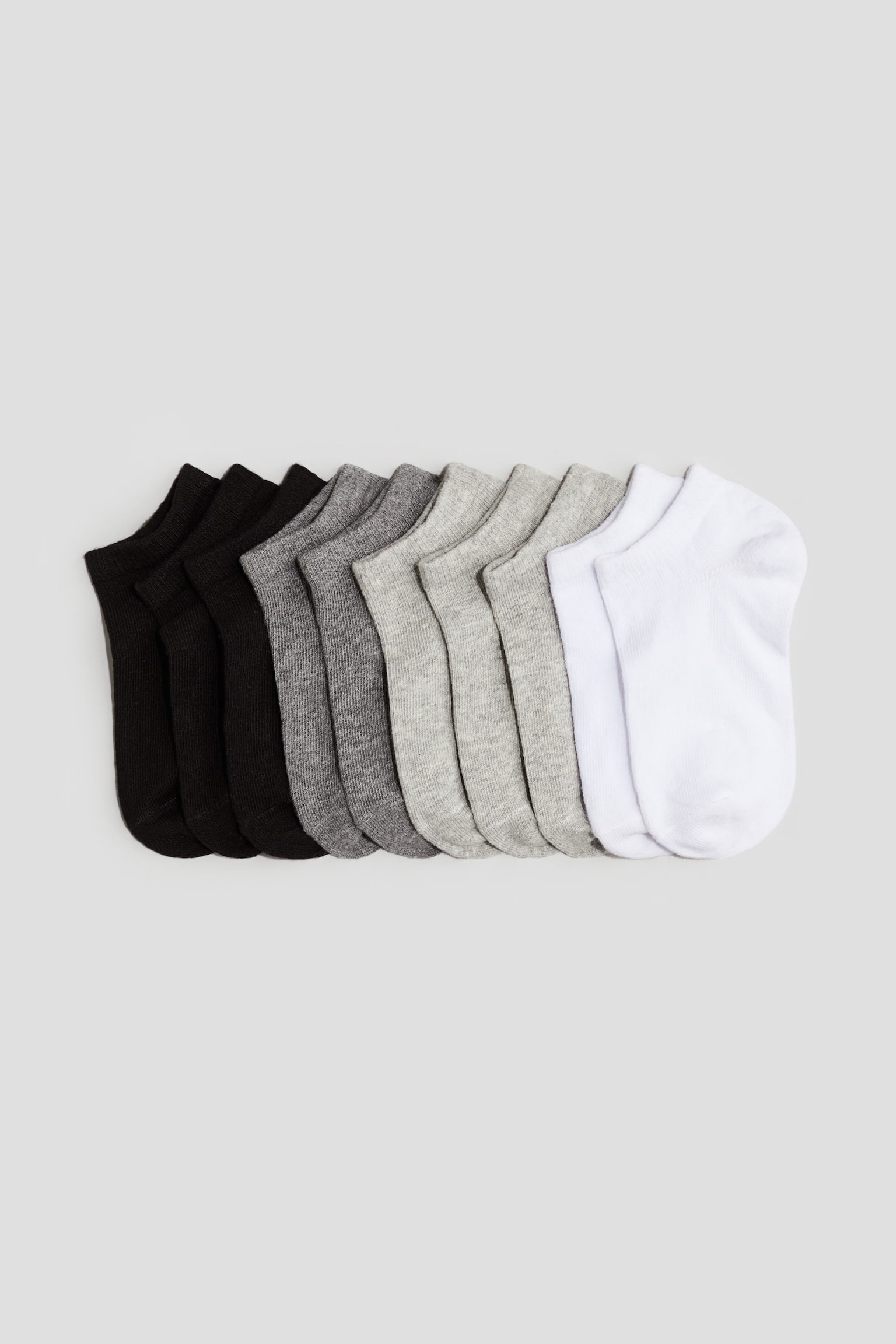 10-pack trainer socks - Light grey marl - 1