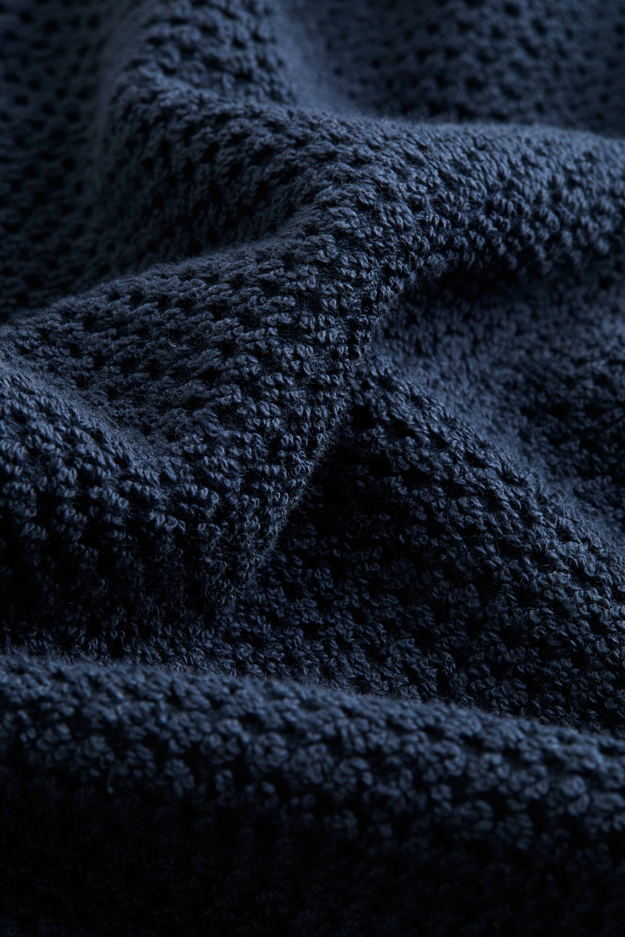 View larger image: 2-pack cotton terry guest towels - Navy blue - Home All | H&M GB 4