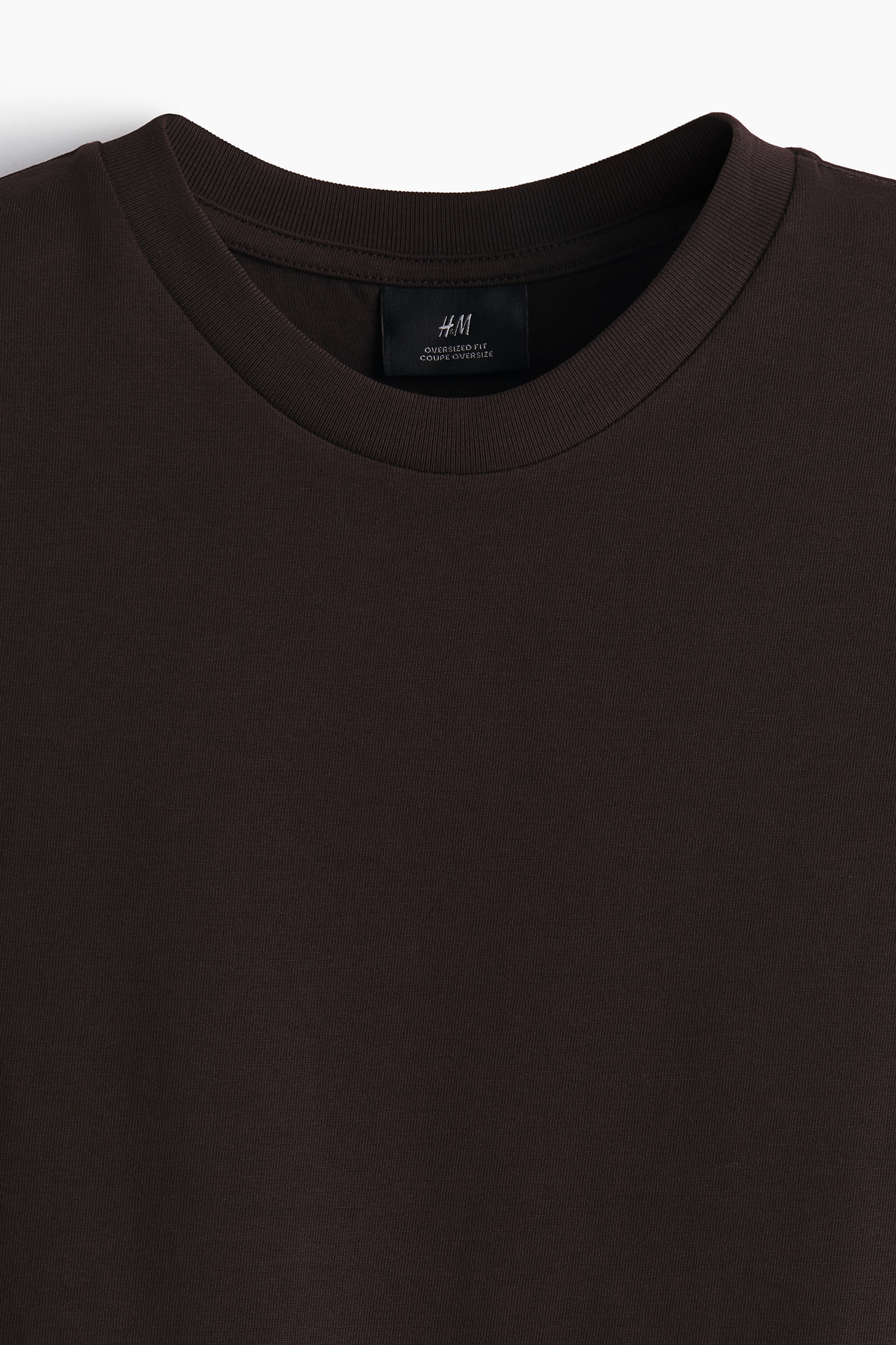 View larger image: Oversized-Fit T-Shirt - Dark brown - Men | H&M US 6