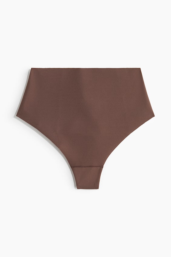 Women's Dark brown Medium Shape Brazilian Briefs | H&M US