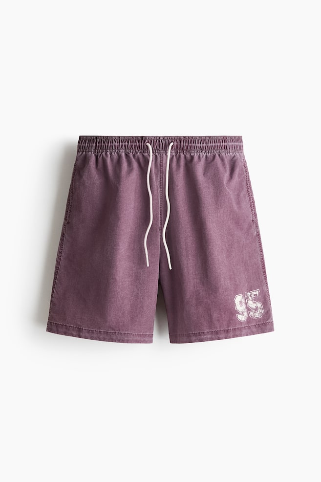 Long Swim Shorts - Dark dusty purple/95 - 1