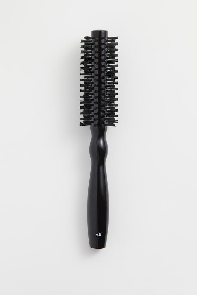 Small round hair brush - Black - 1
