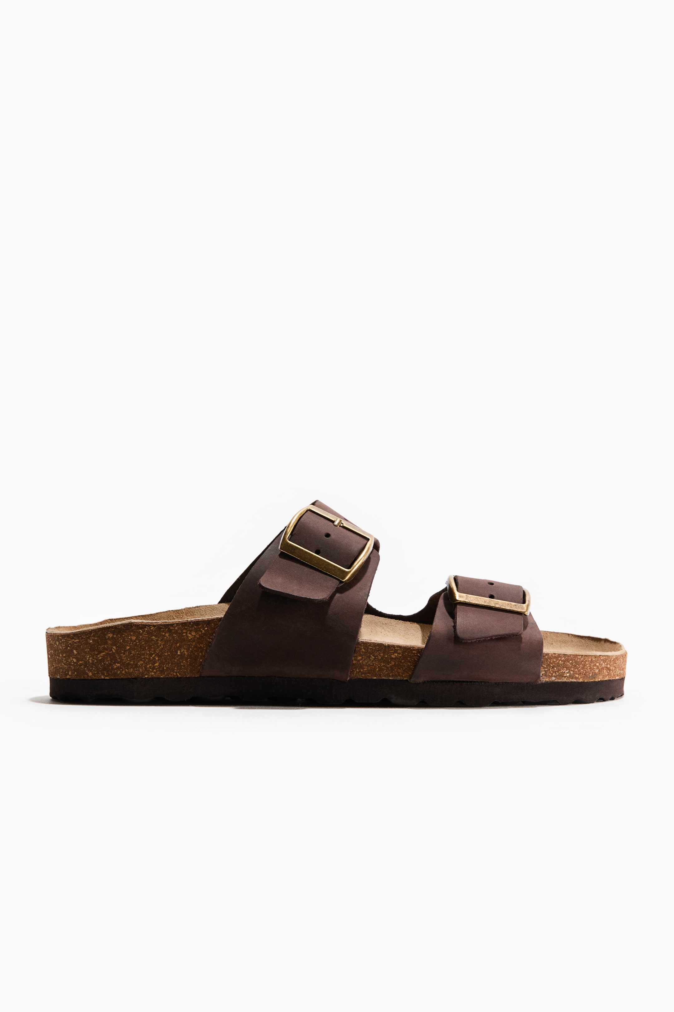 View larger image: Leather sandals - Dark brown - Men | H&M IN 1