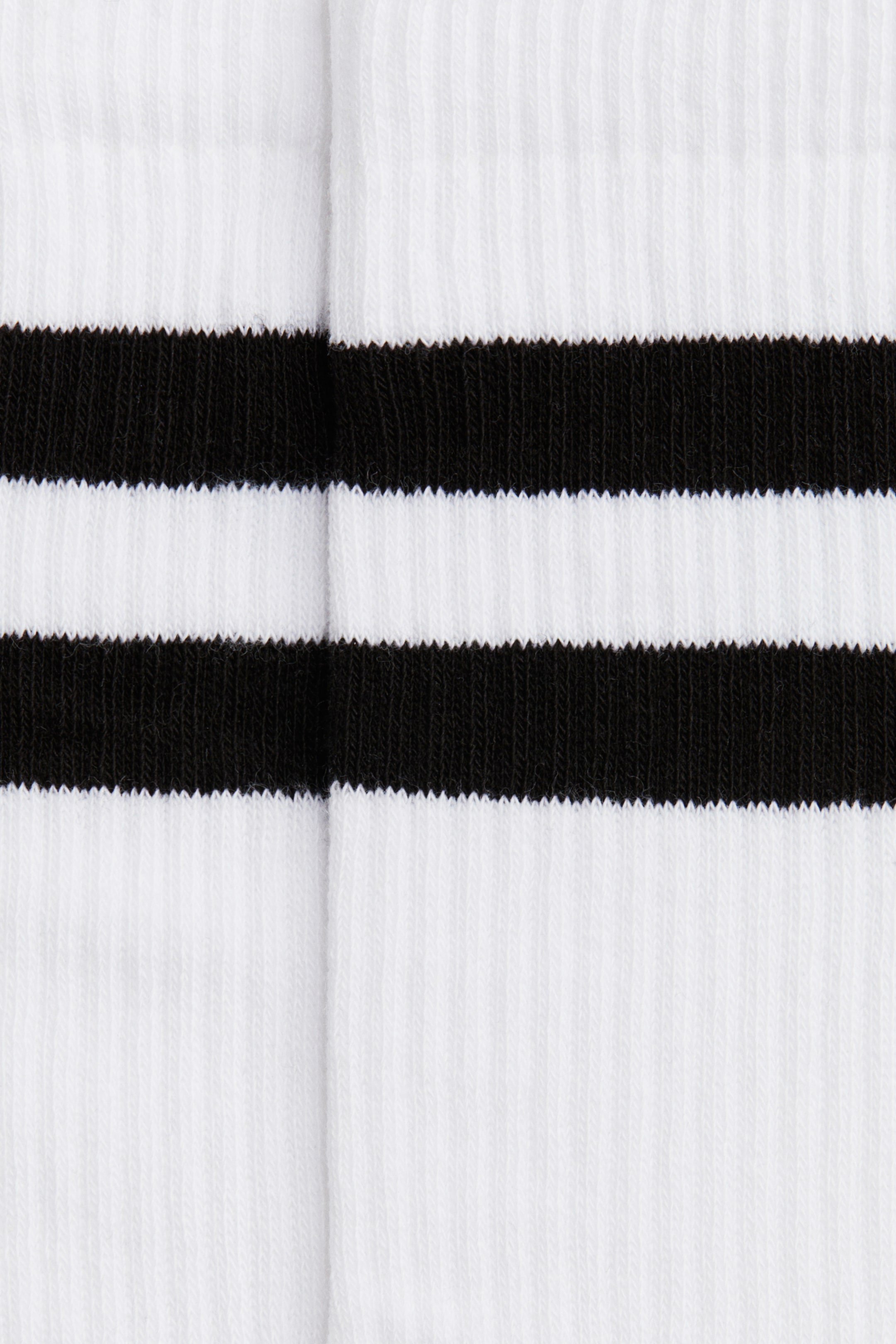 View larger image: 5-pack socks with Lycra® - White/Striped - Men | H&M HK 3