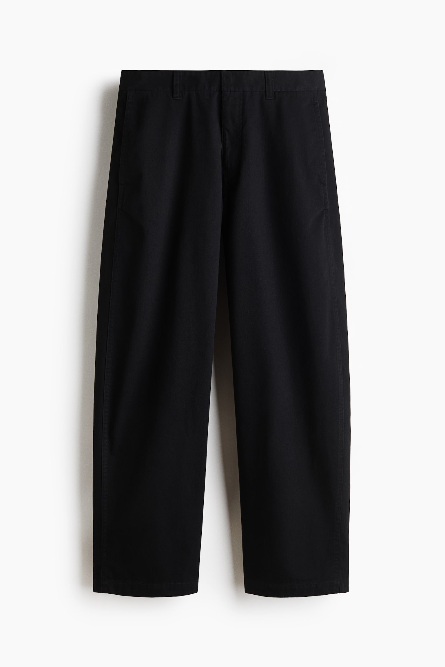 Relaxed Fit Barrel chinos - 黑色