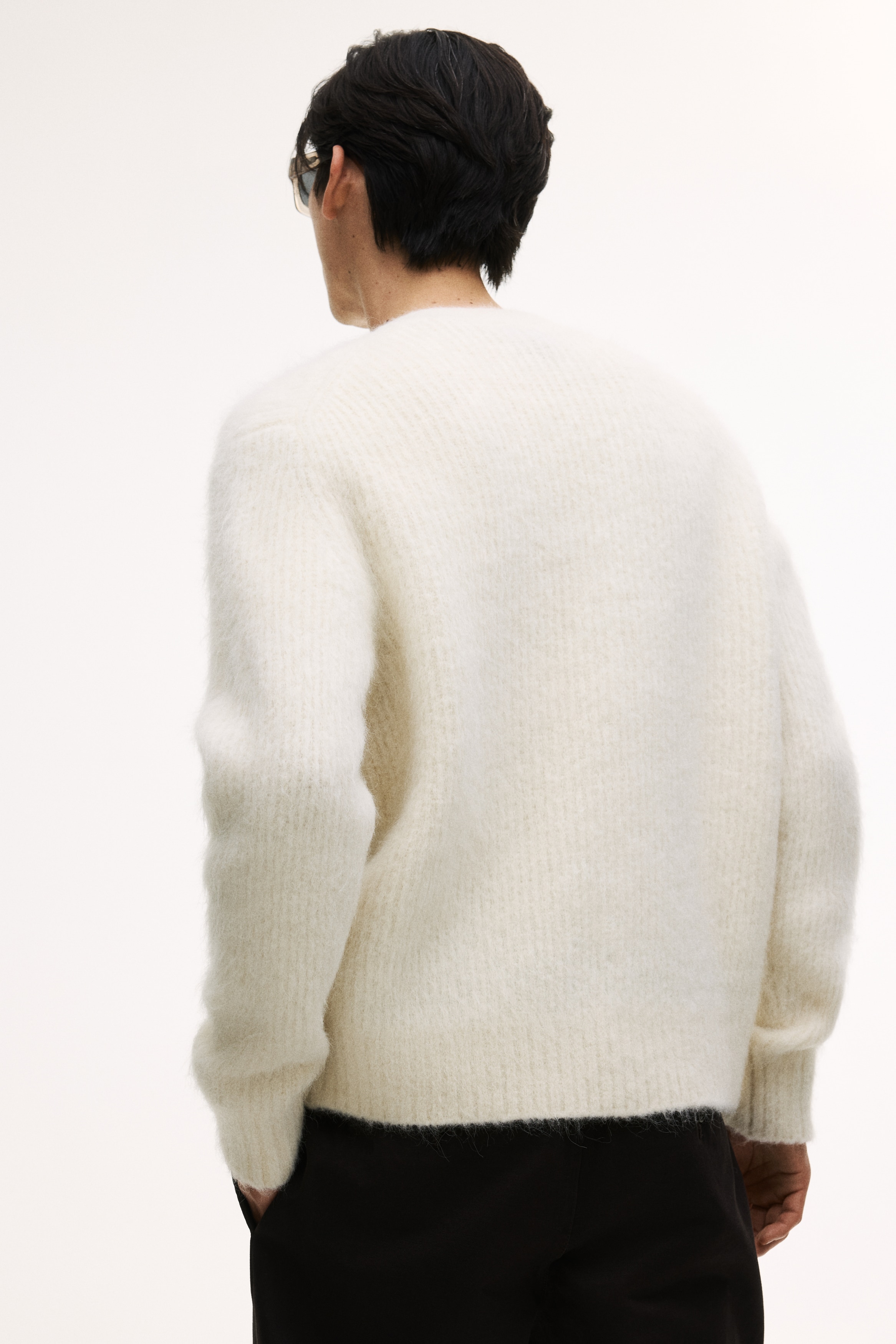 Loose Fit Alpaca-blend cardigan