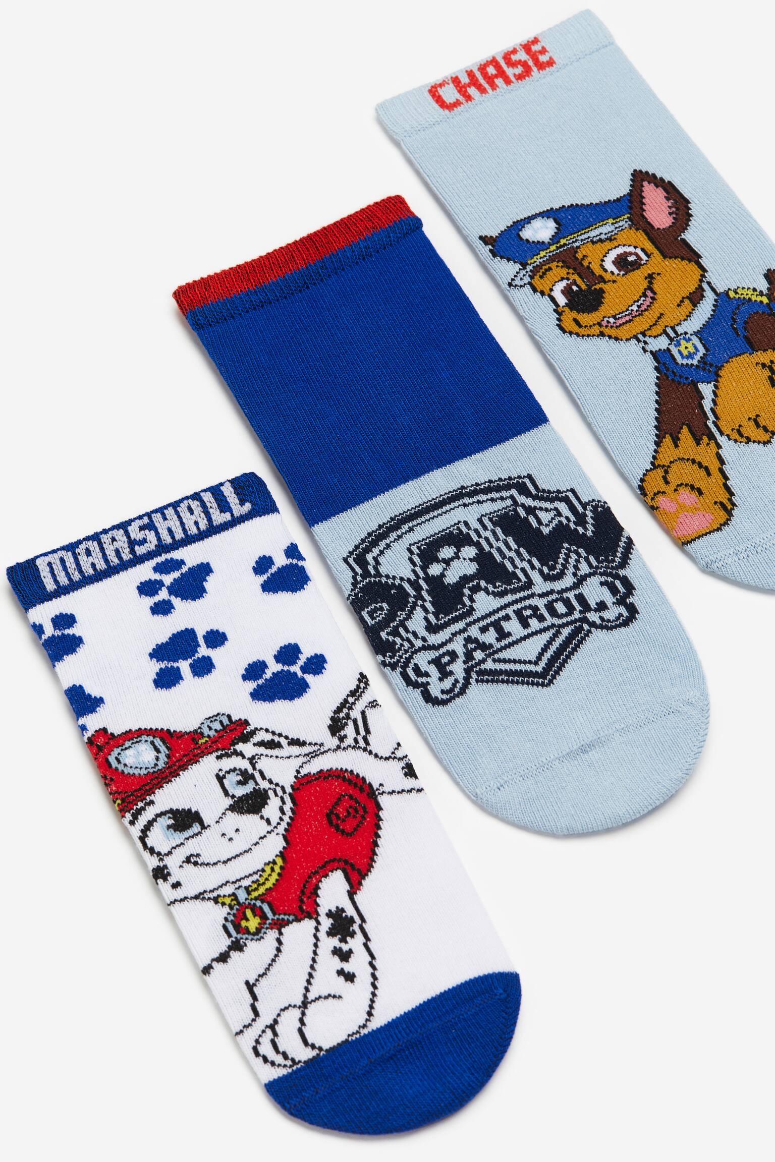 Bộ 5 đôi tất chống trượt - Màu xanh dương nhạt/Paw Patrol - 2