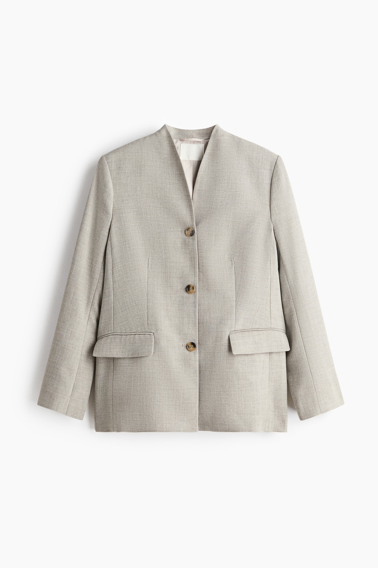 Blazer uten slag - Beige - 1