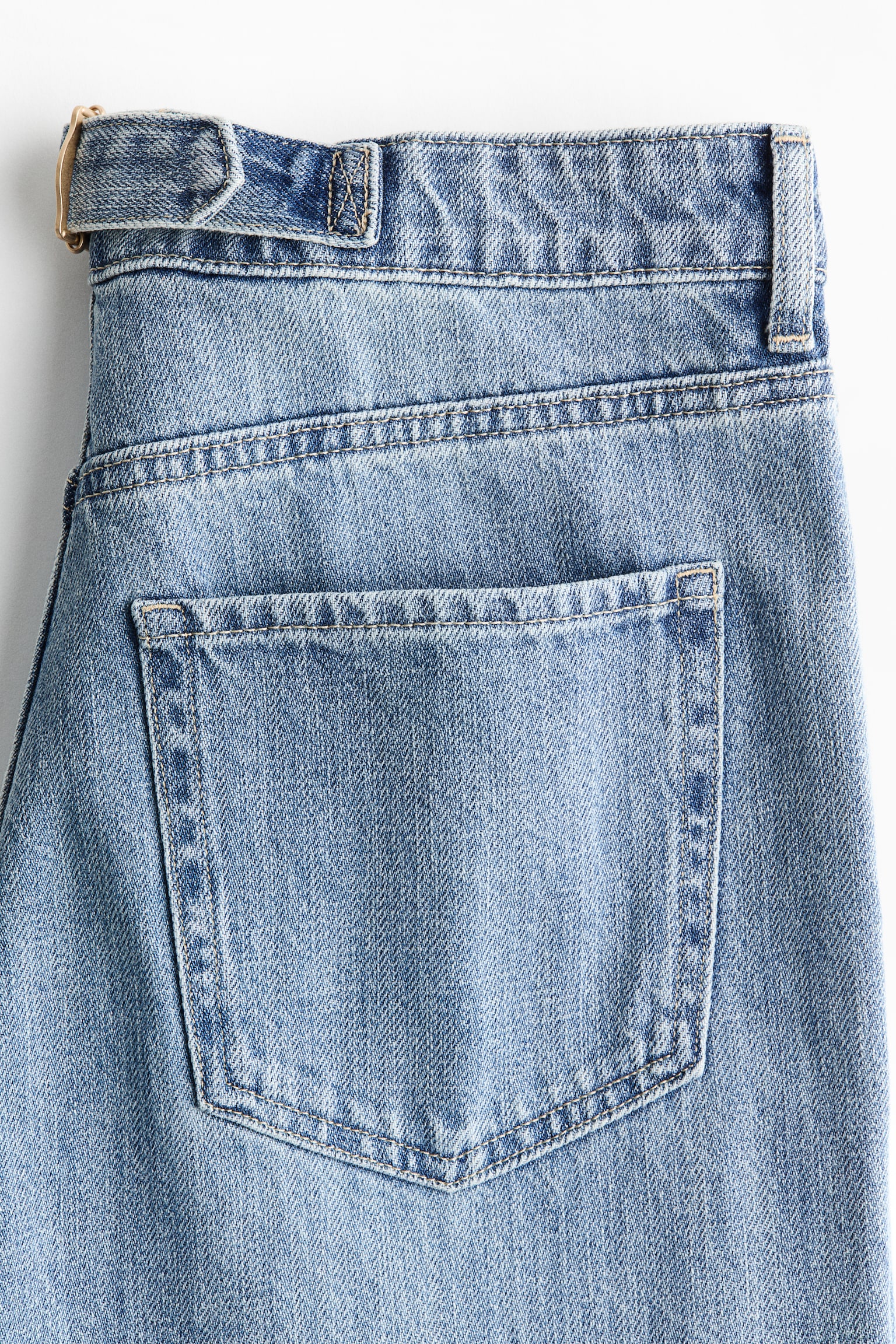 Wide Regular Waist Jeans - Bleu denim clair - 3