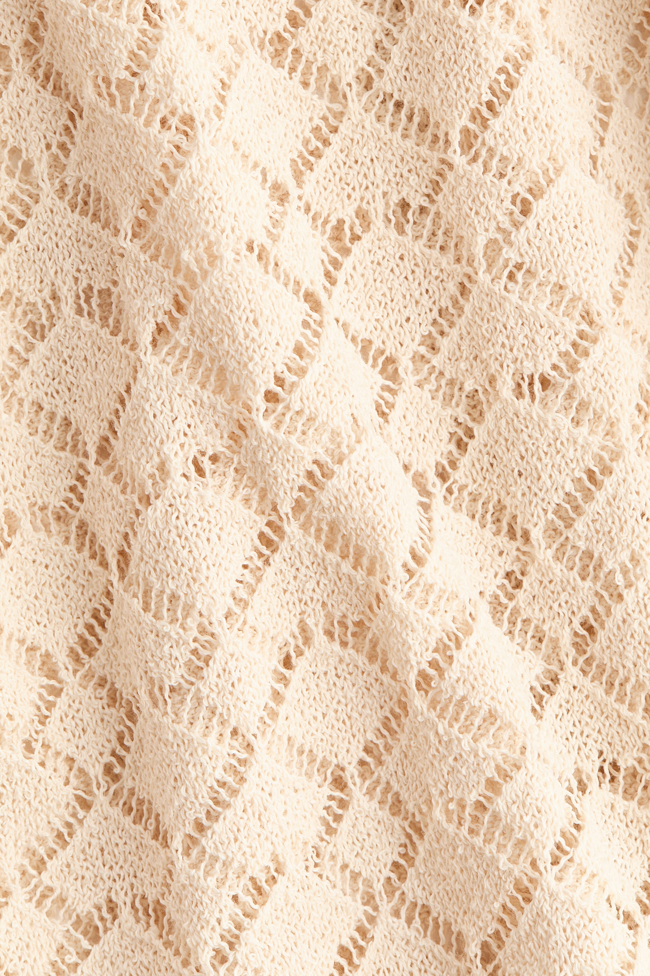 Crochet-Look Scarf-Collar Dress