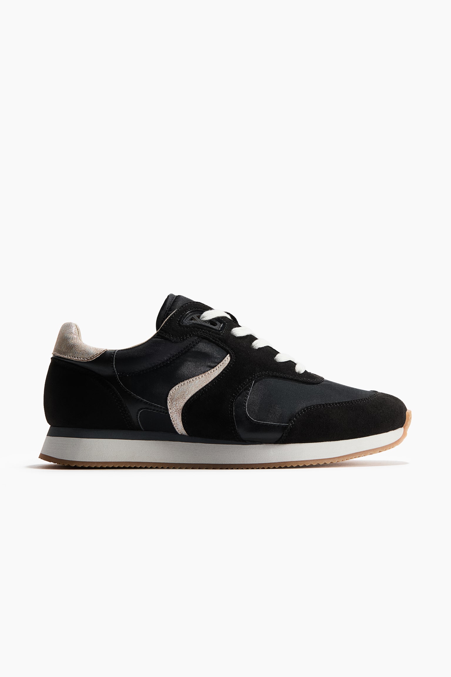 Retro Sneakers - Black/taupe/Dusty gray/Dark turquoise