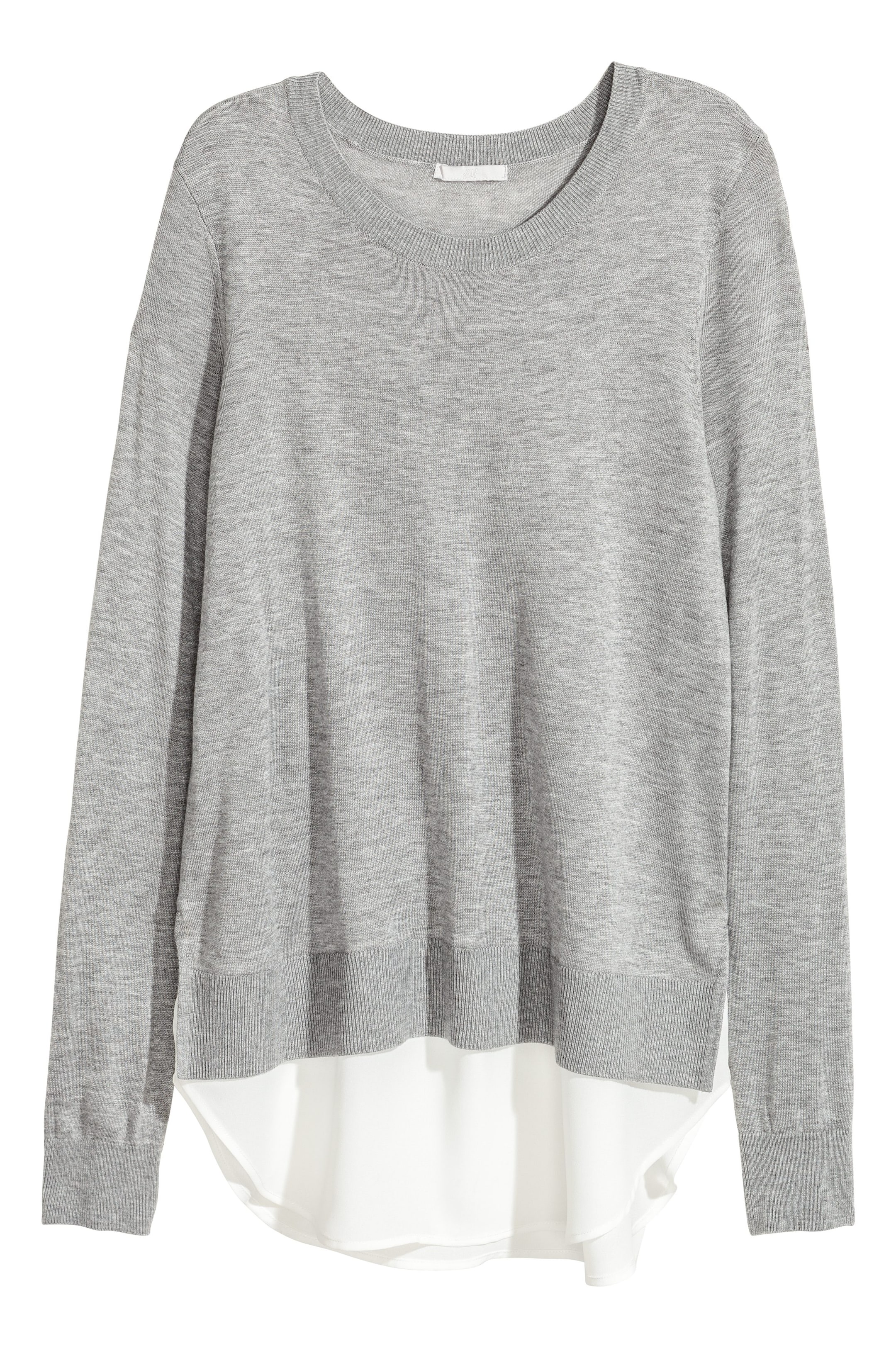 View larger image: Fine-knit jumper - Grey marl - Ladies | H&M GB 1