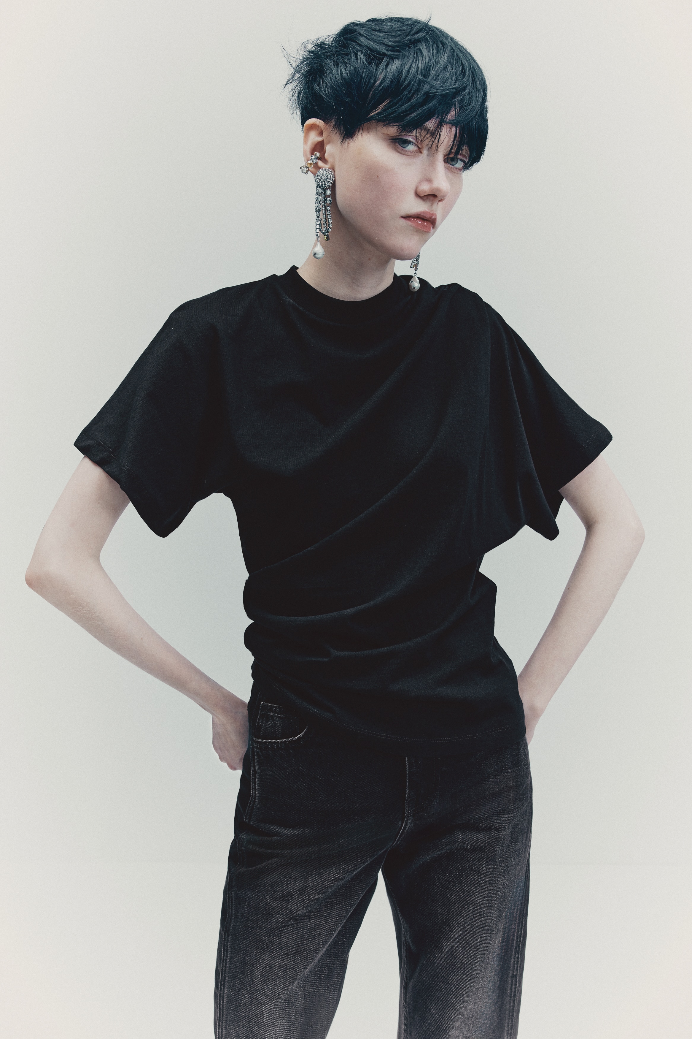 Draped T-shirt