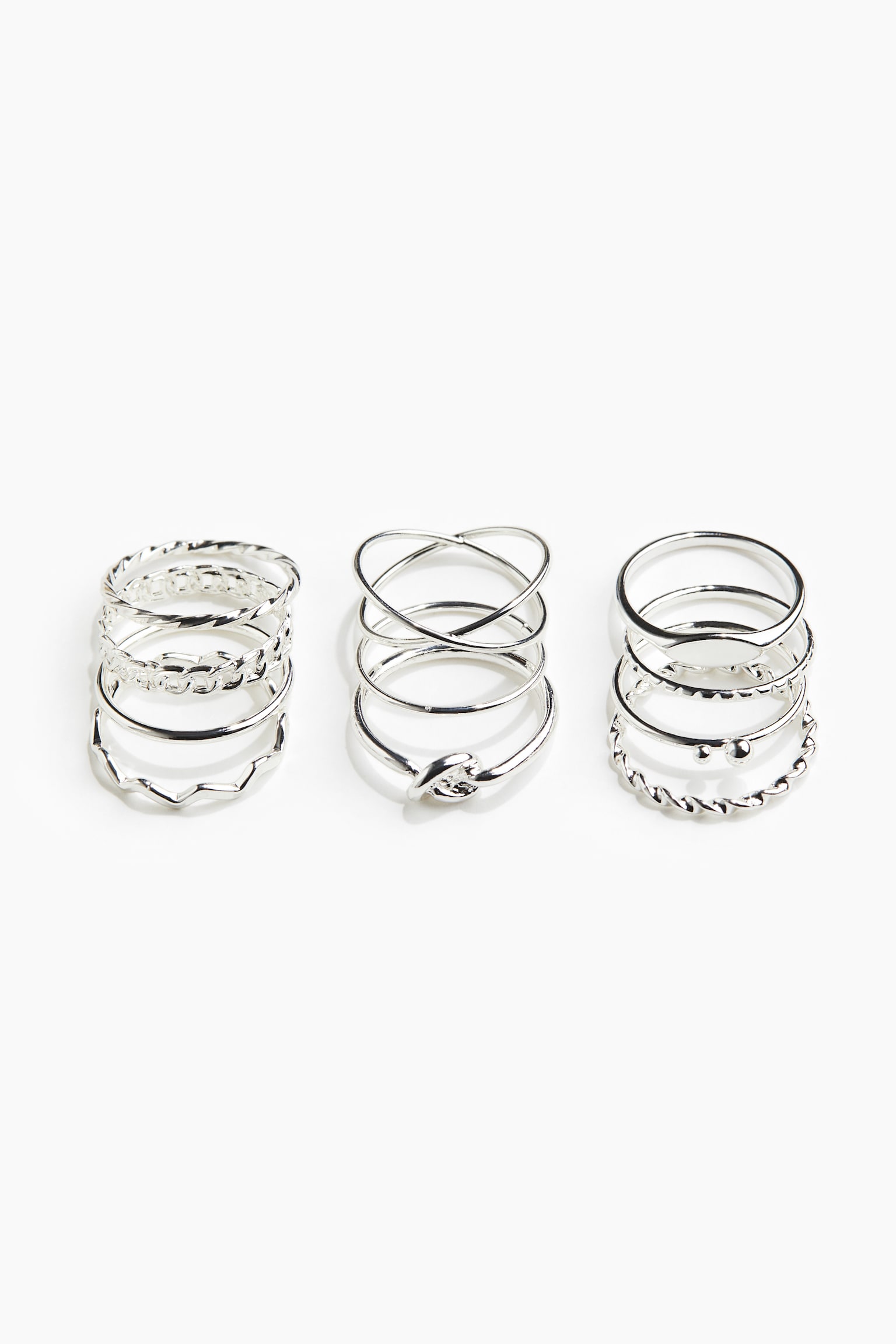 11-pack Rings - Silver colour/Gold colour/Gold colour/Silver colour/Gold colour - 1