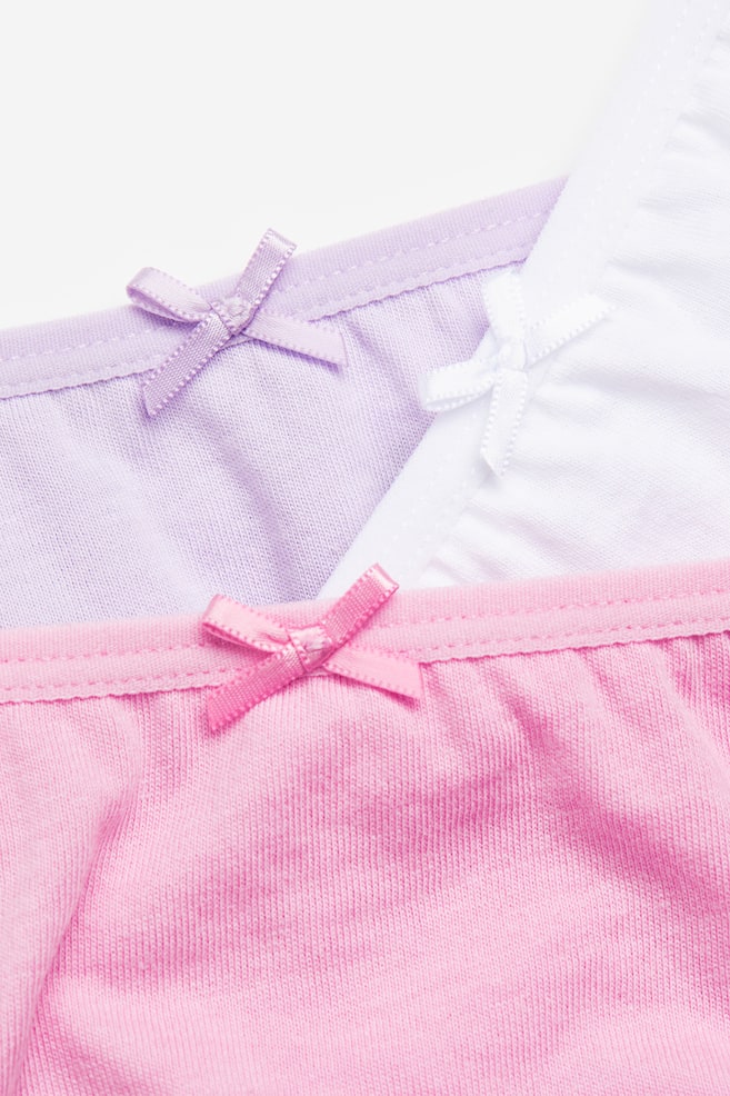 10-pack jersey briefs - Pink/Purple/Light pink/Light grey marl/Light purple/Light pink/White - 2