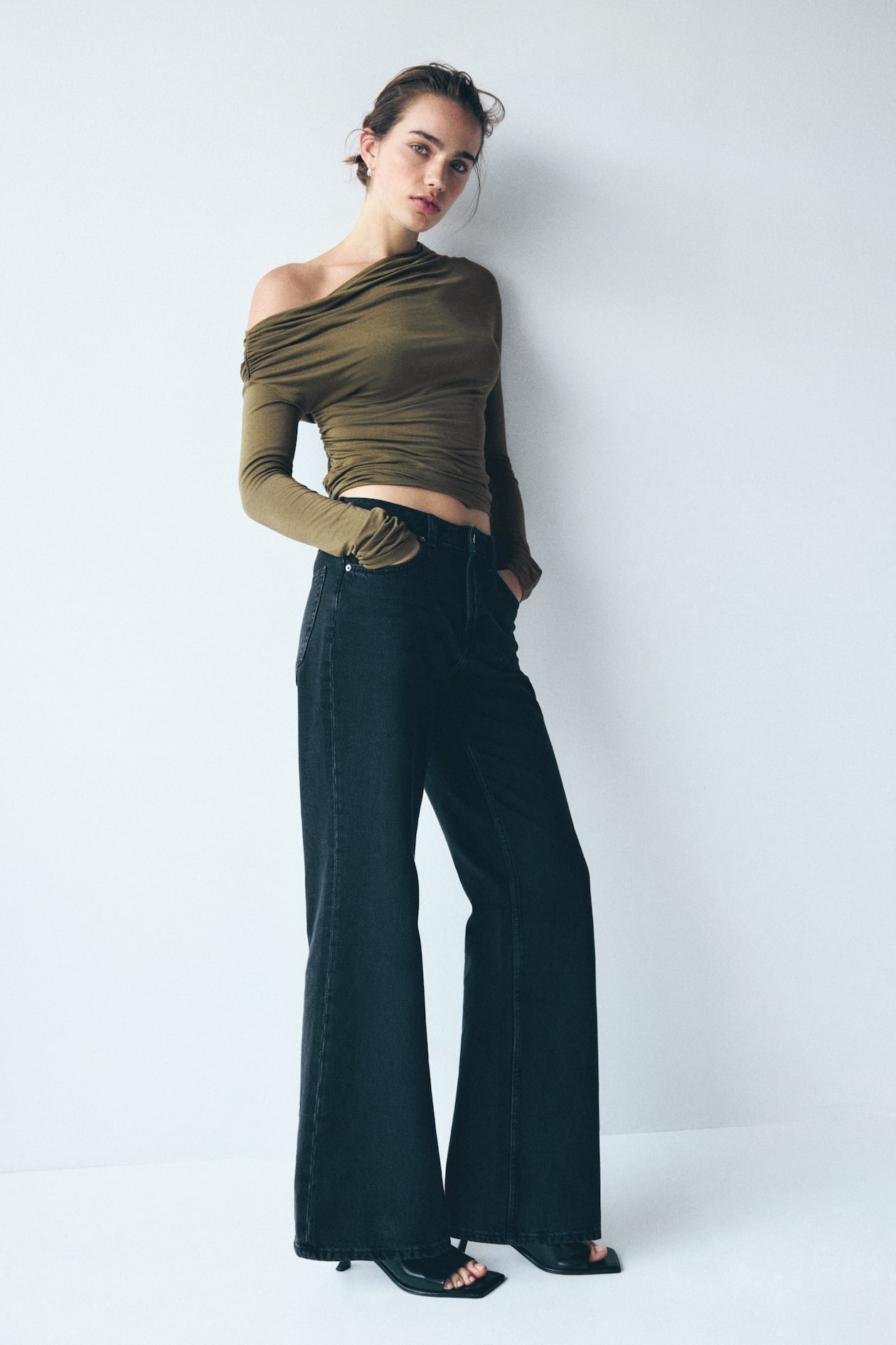 Draped One-Shoulder Top - image 2