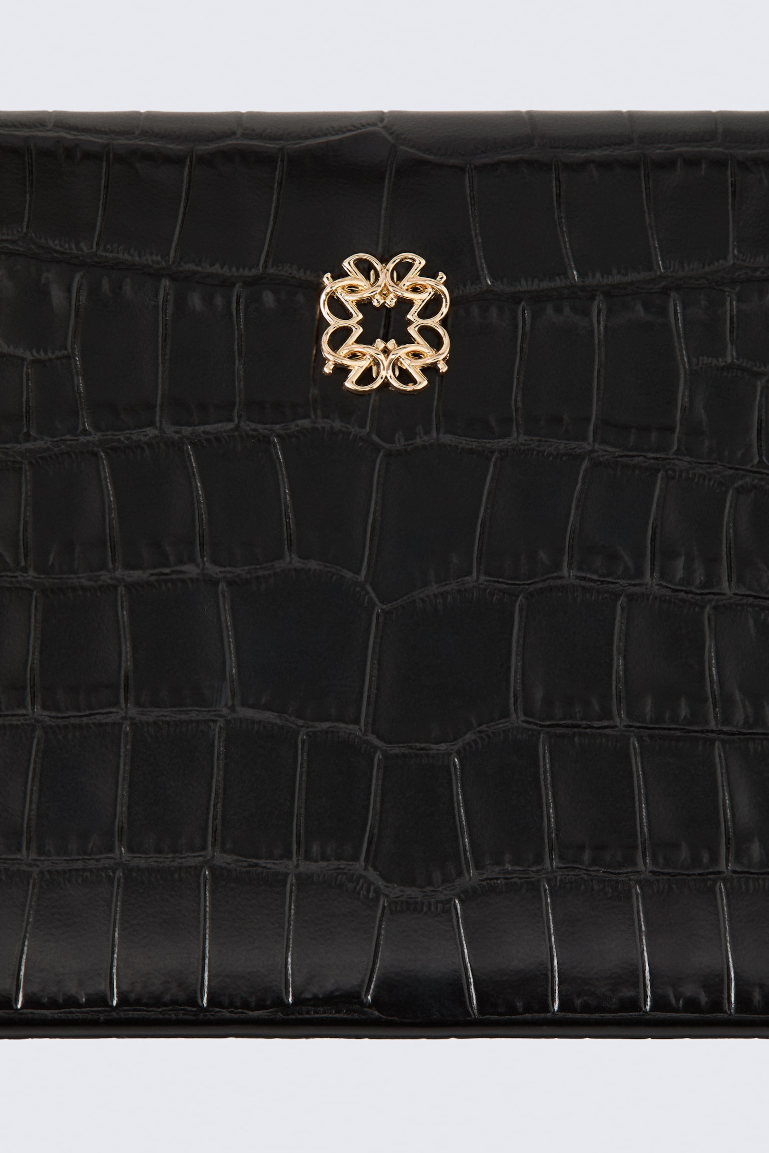 Женская сумка H&M Leather Shoulder, цвет: Чёрный — фото 4