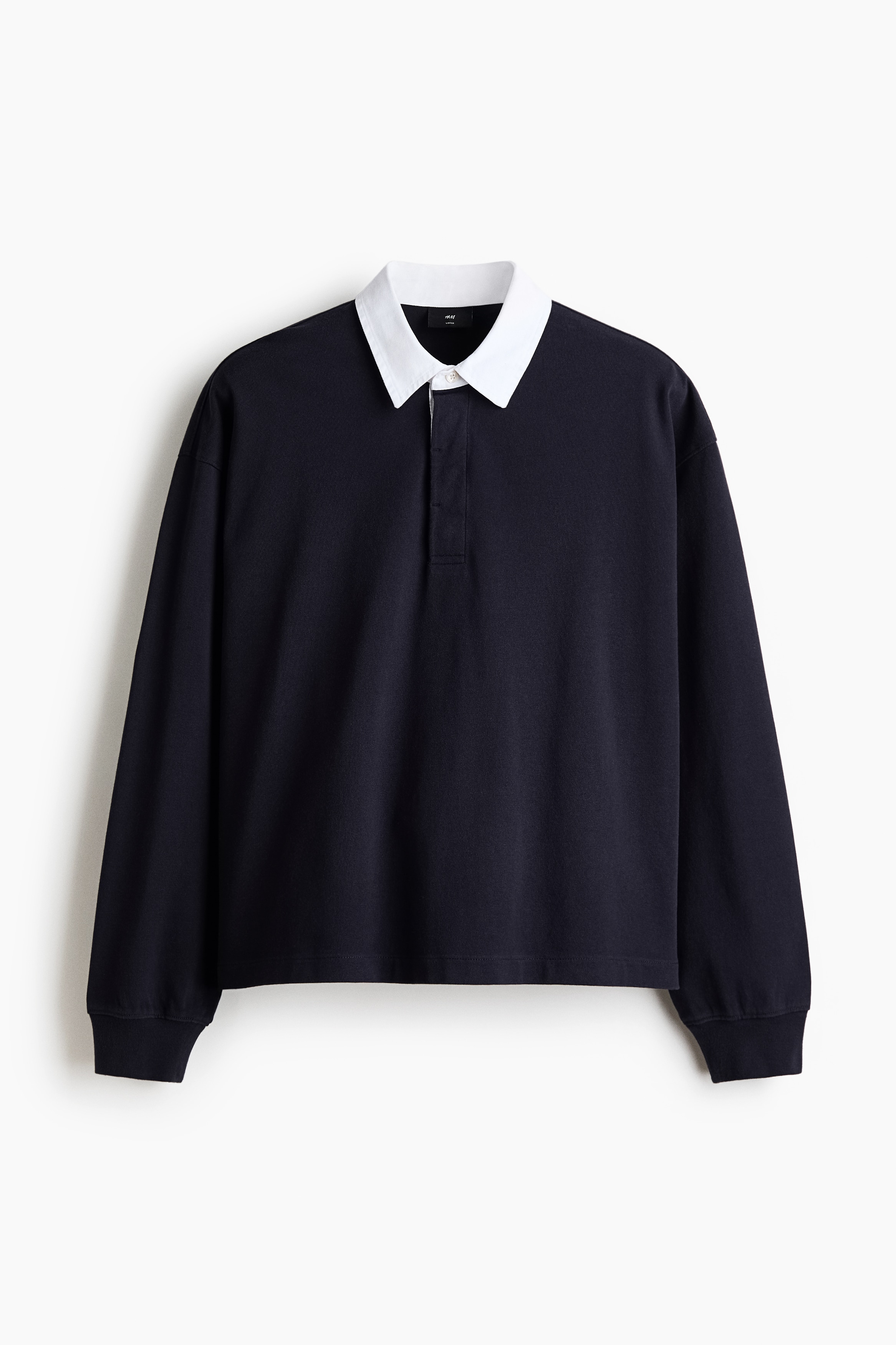 Poloshirt i bomuld Loose Fit - Marineblå/Blokfarvet/Lyseblå/Blokfarvet/Gråmeleret/Blokfarvet