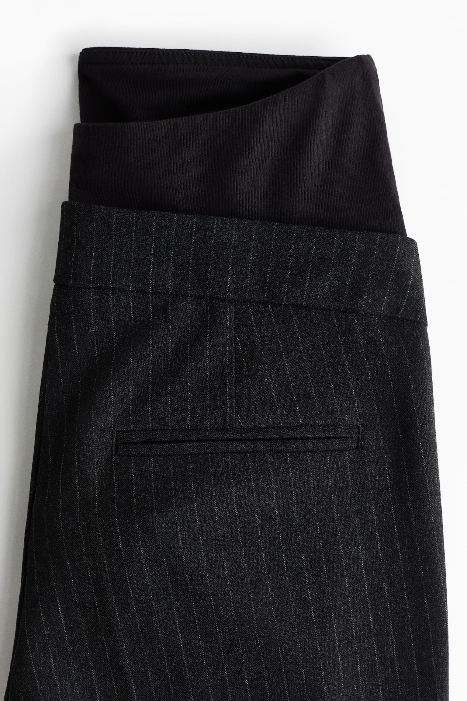 MAMA Bootcut trousers - Dark grey marl/Pinstriped/Black - 3