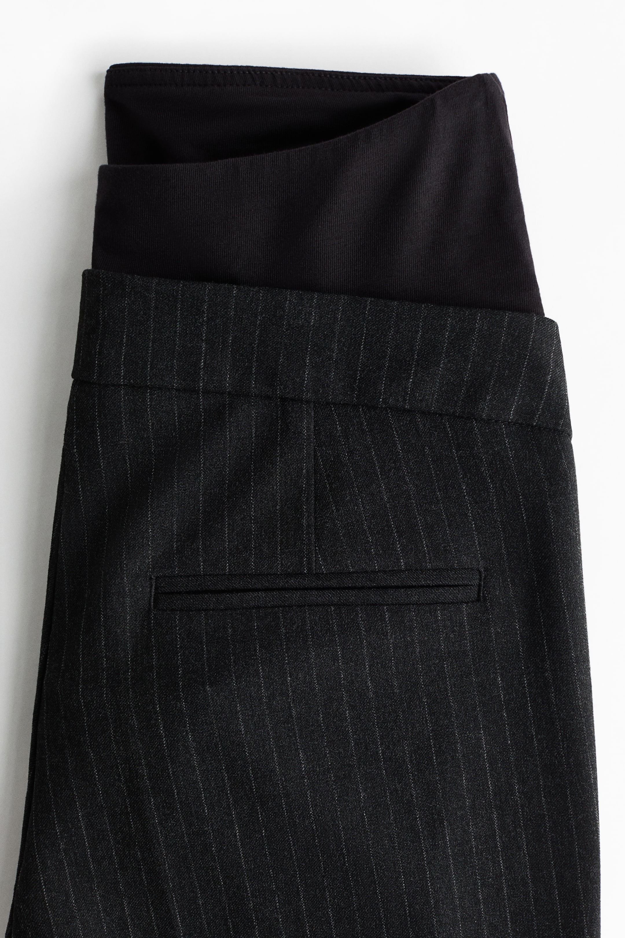 View larger image: MAMA Bootcut trousers - Dark grey marl/Pinstriped - Ladies | H&M IN 3