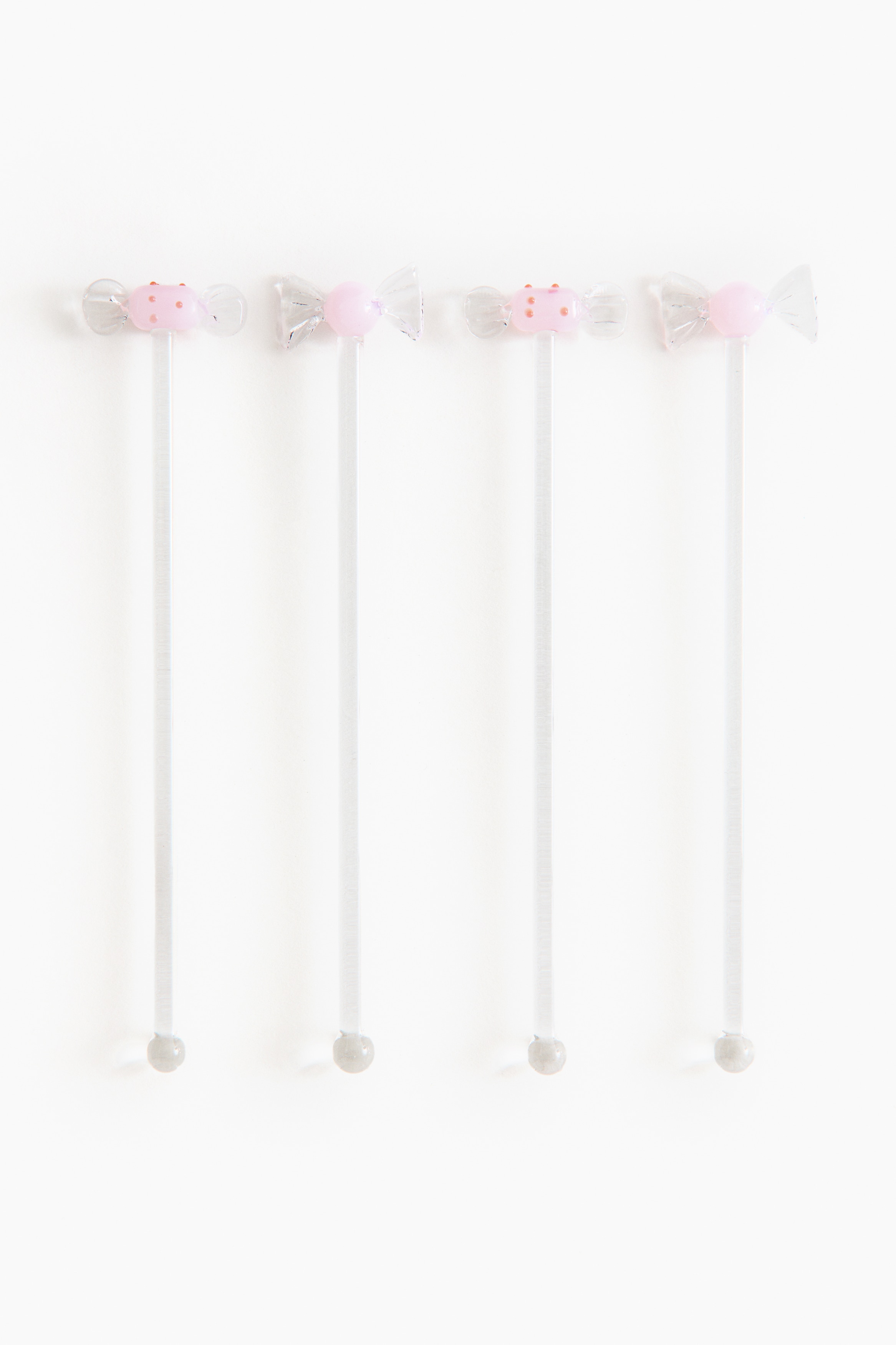 H & M - マドラー 4本セット - ピンク