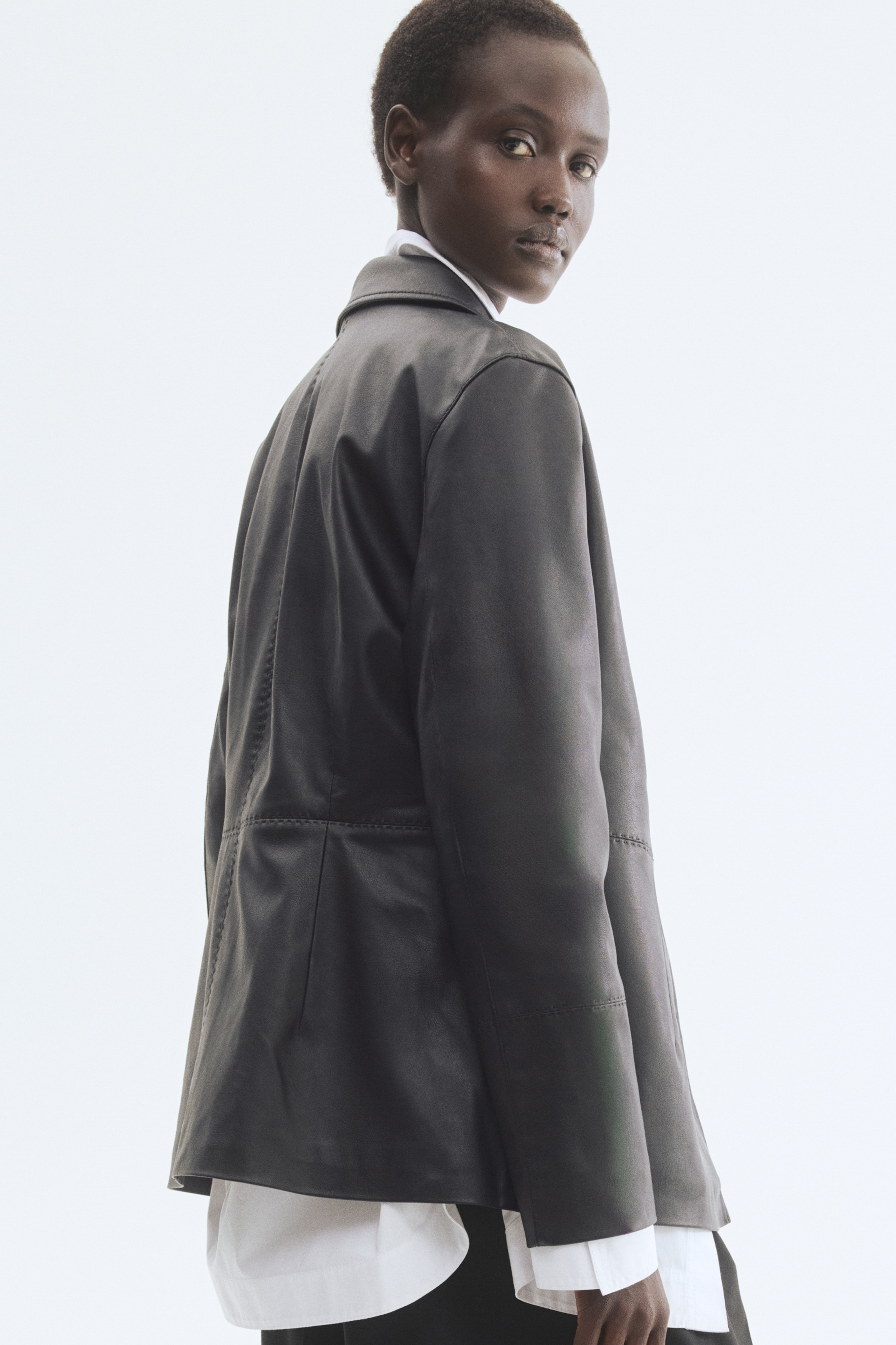 Veste en tissu enduit - Noir