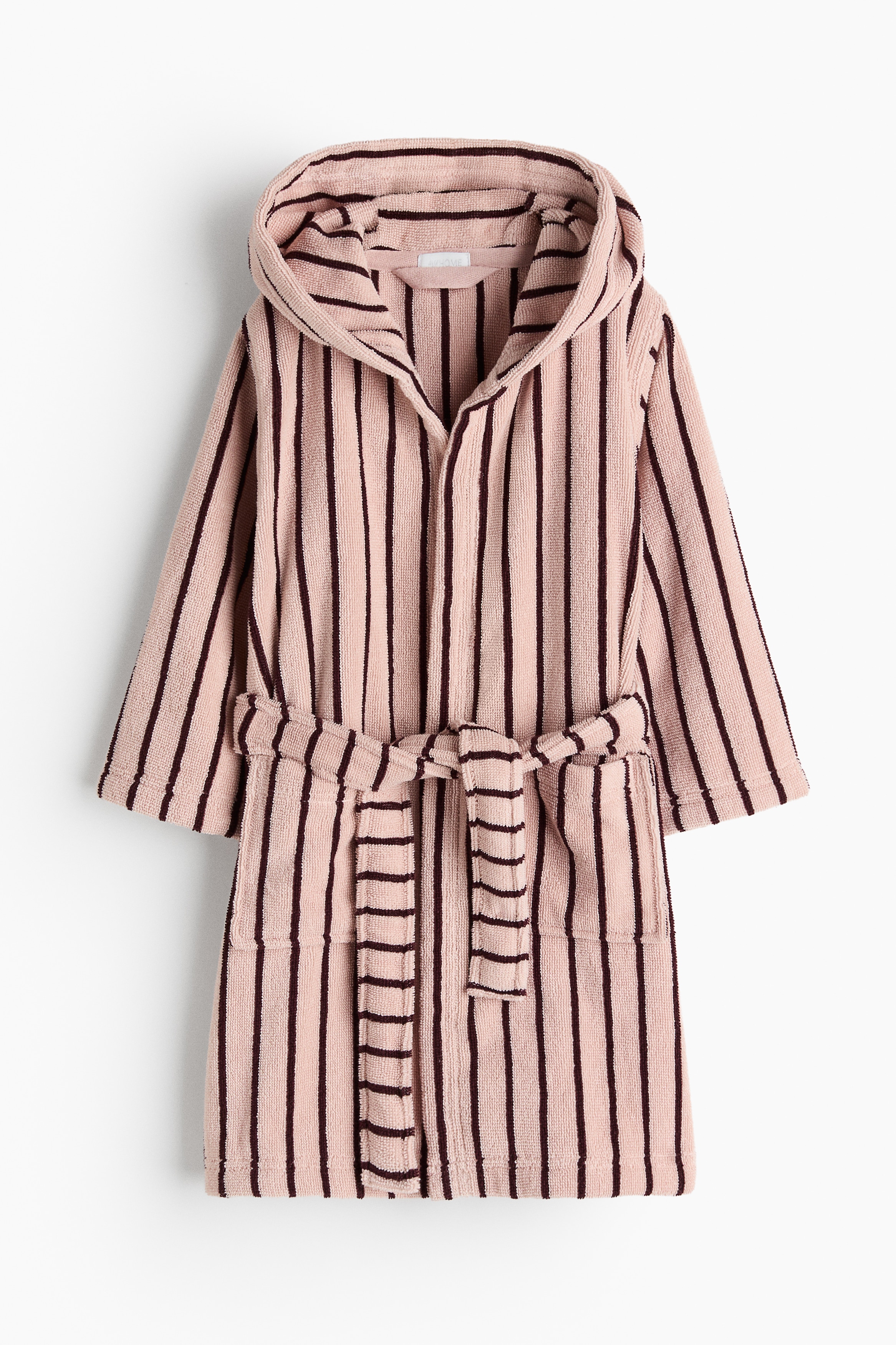 Printed cotton terry dressing gown